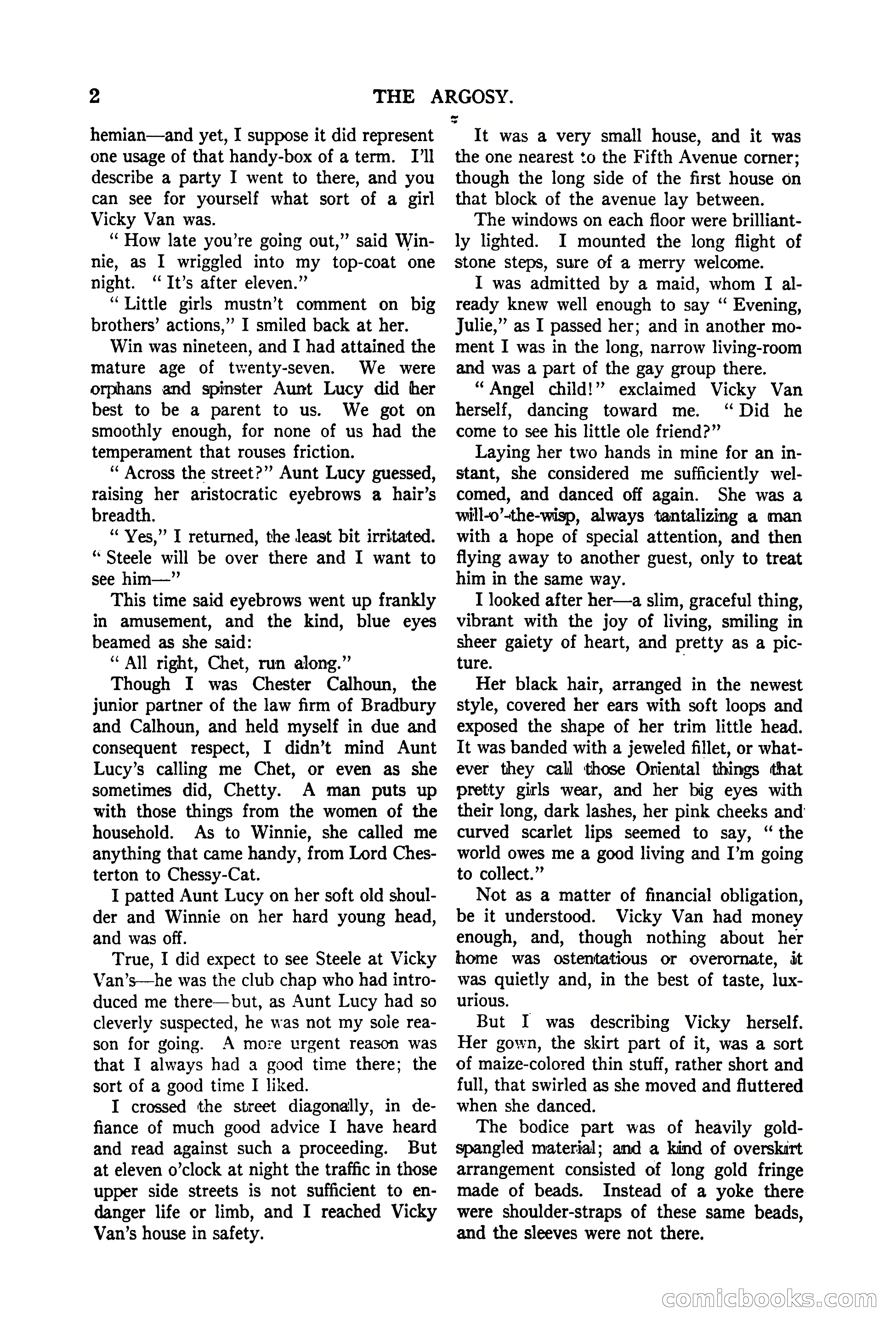 The Argosy, Vol. 90 No. 1 — page 8 of 200