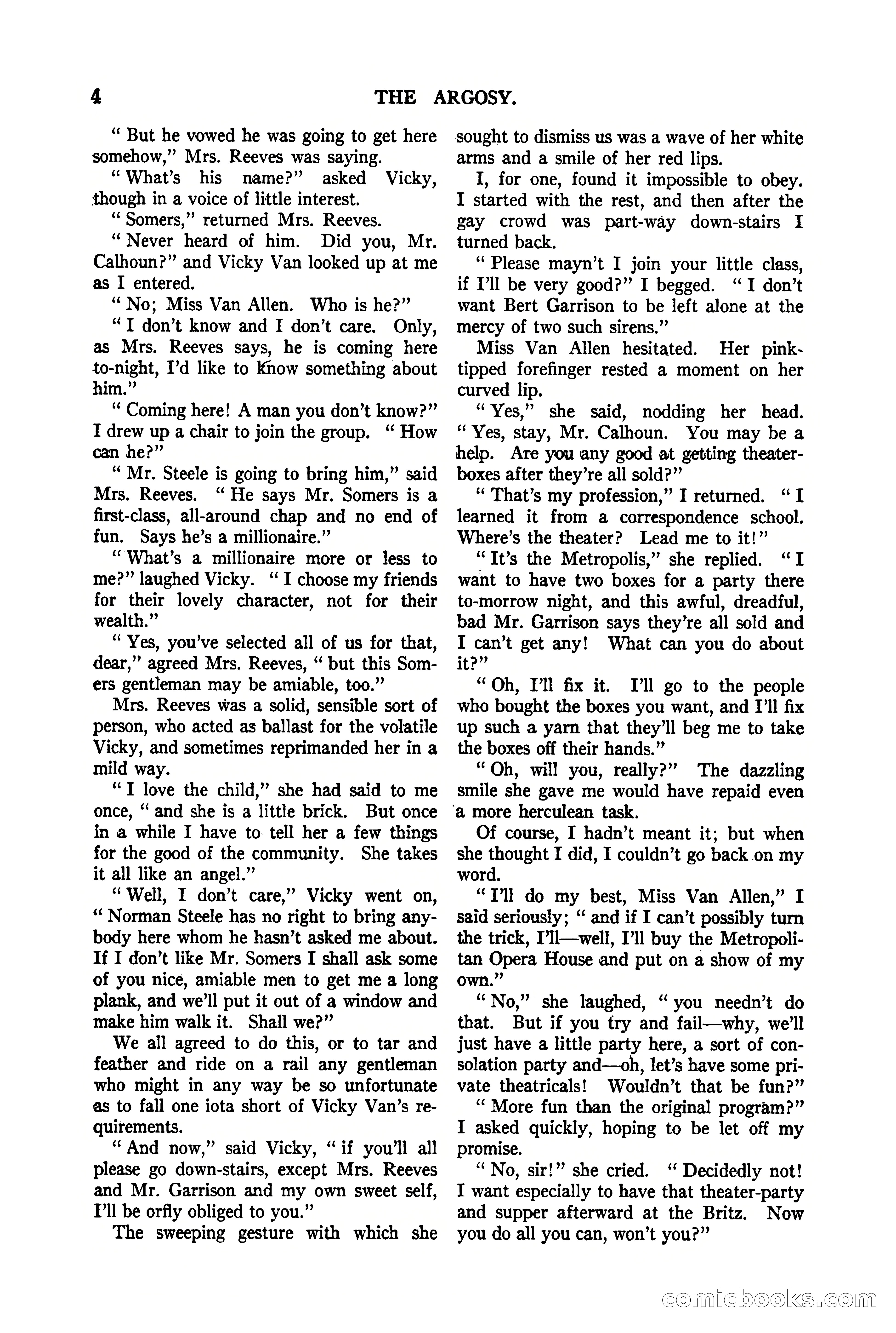 The Argosy, Vol. 90 No. 1 — page 10 of 200