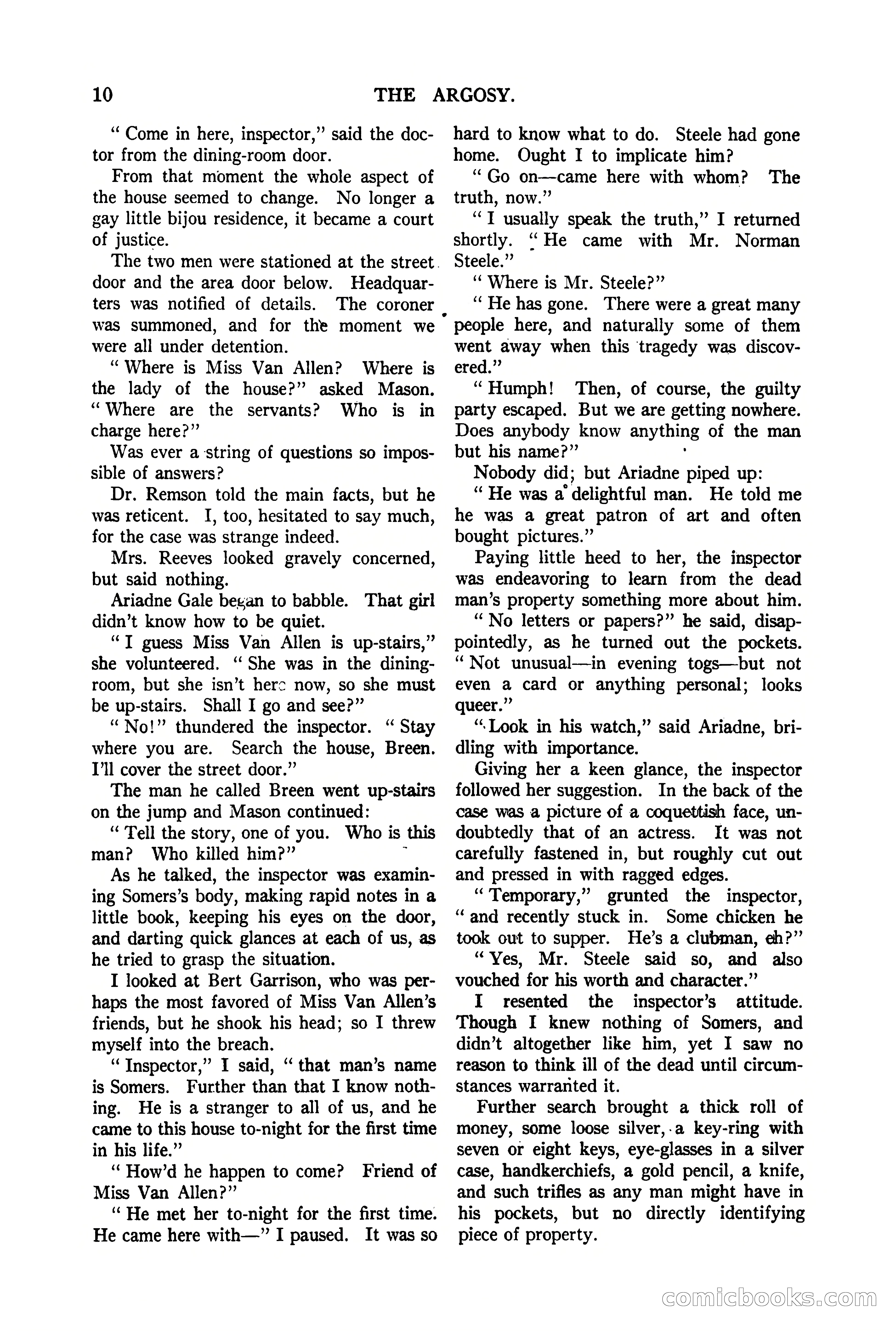 The Argosy, Vol. 90 No. 1 — page 16 of 200