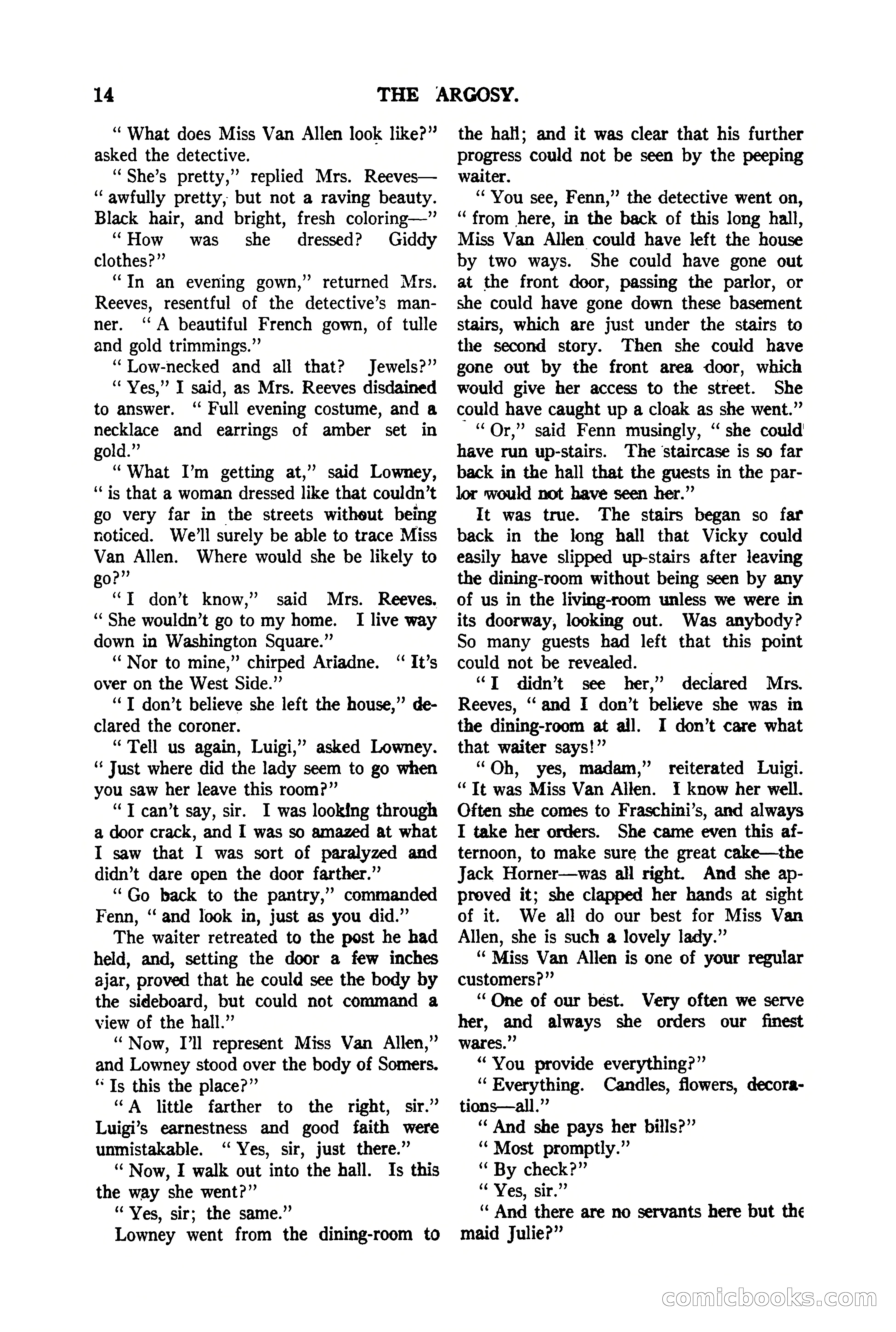 The Argosy, Vol. 90 No. 1 — page 20 of 200