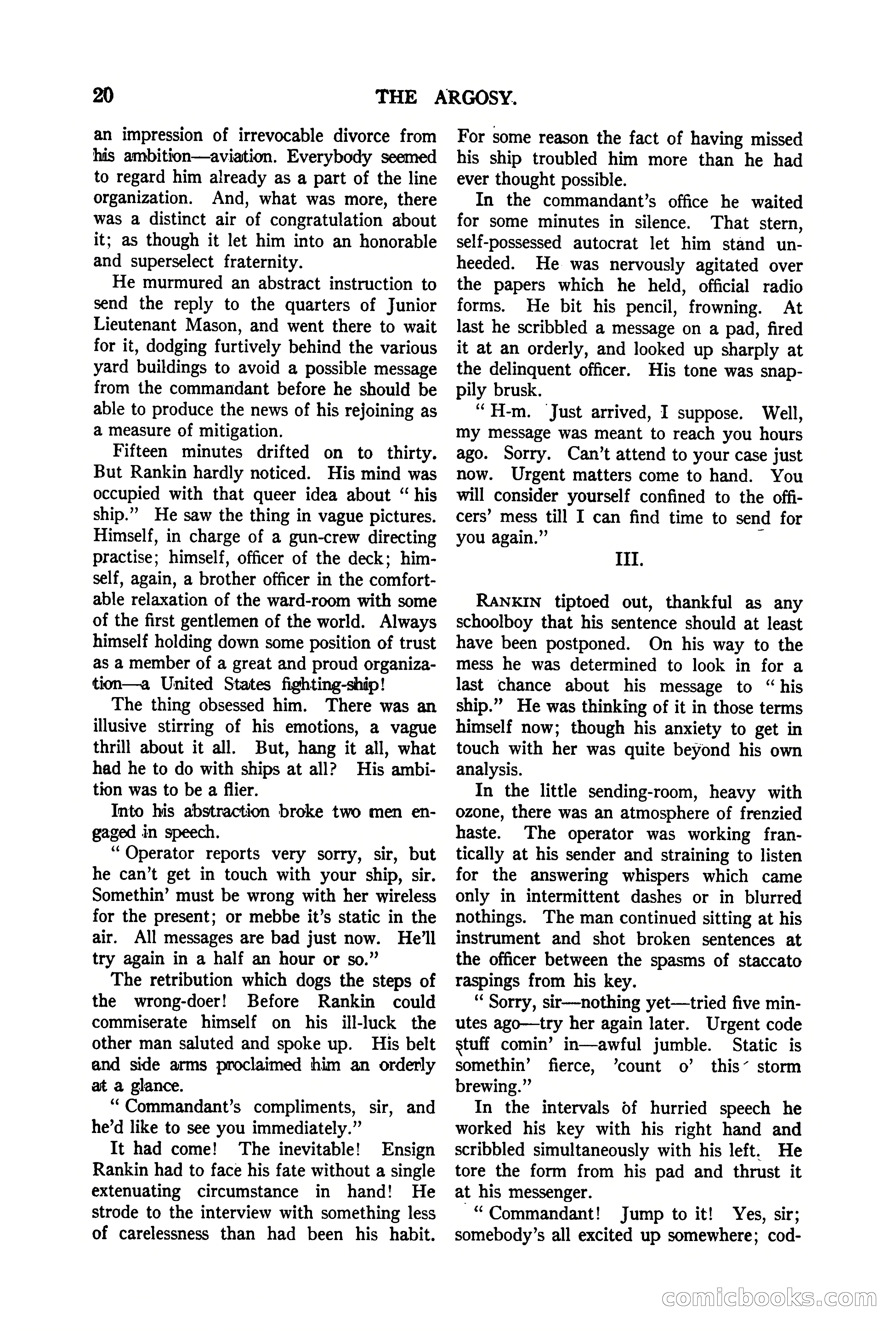 The Argosy, Vol. 90 No. 1 — page 26 of 200