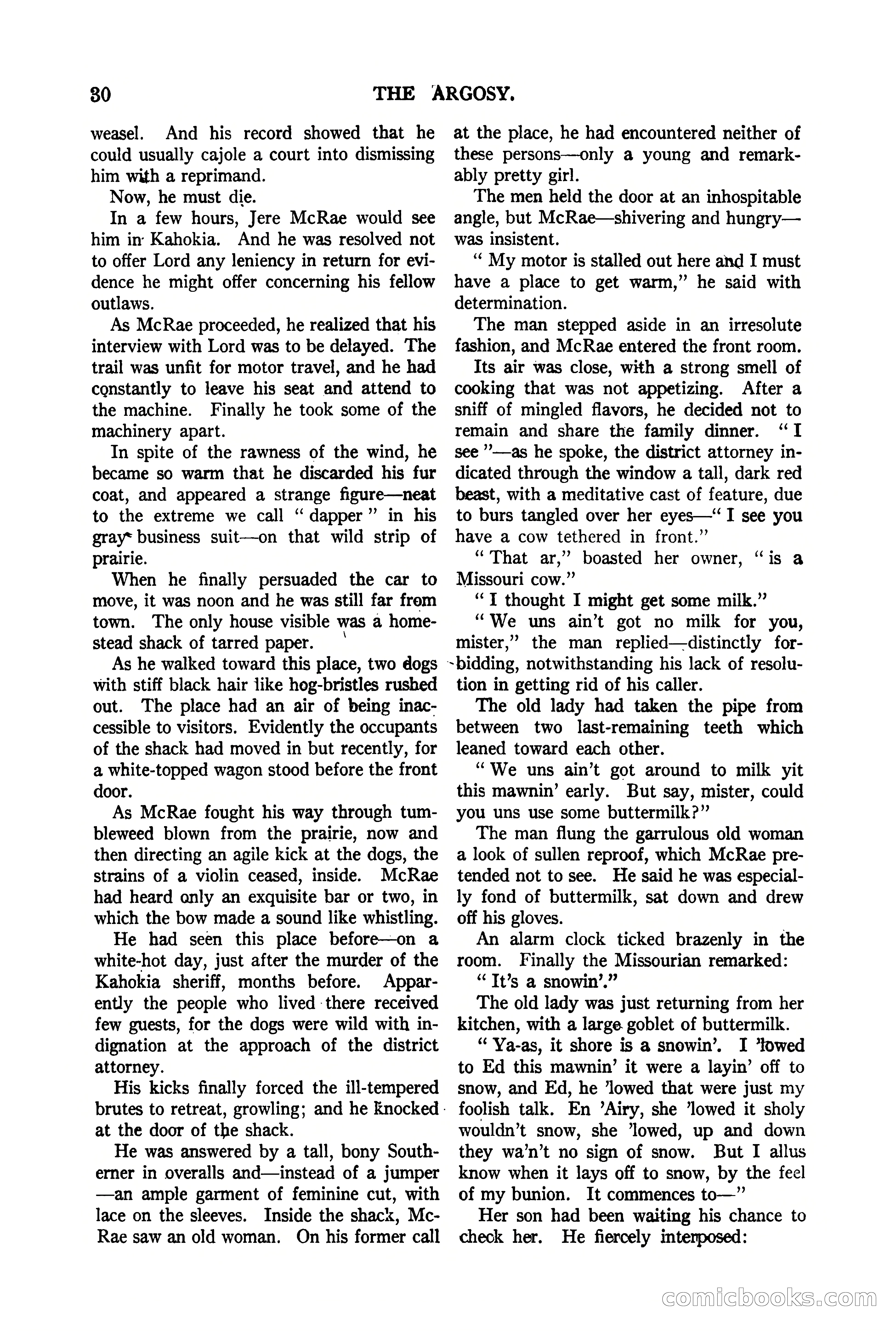 The Argosy, Vol. 90 No. 1 — page 36 of 200