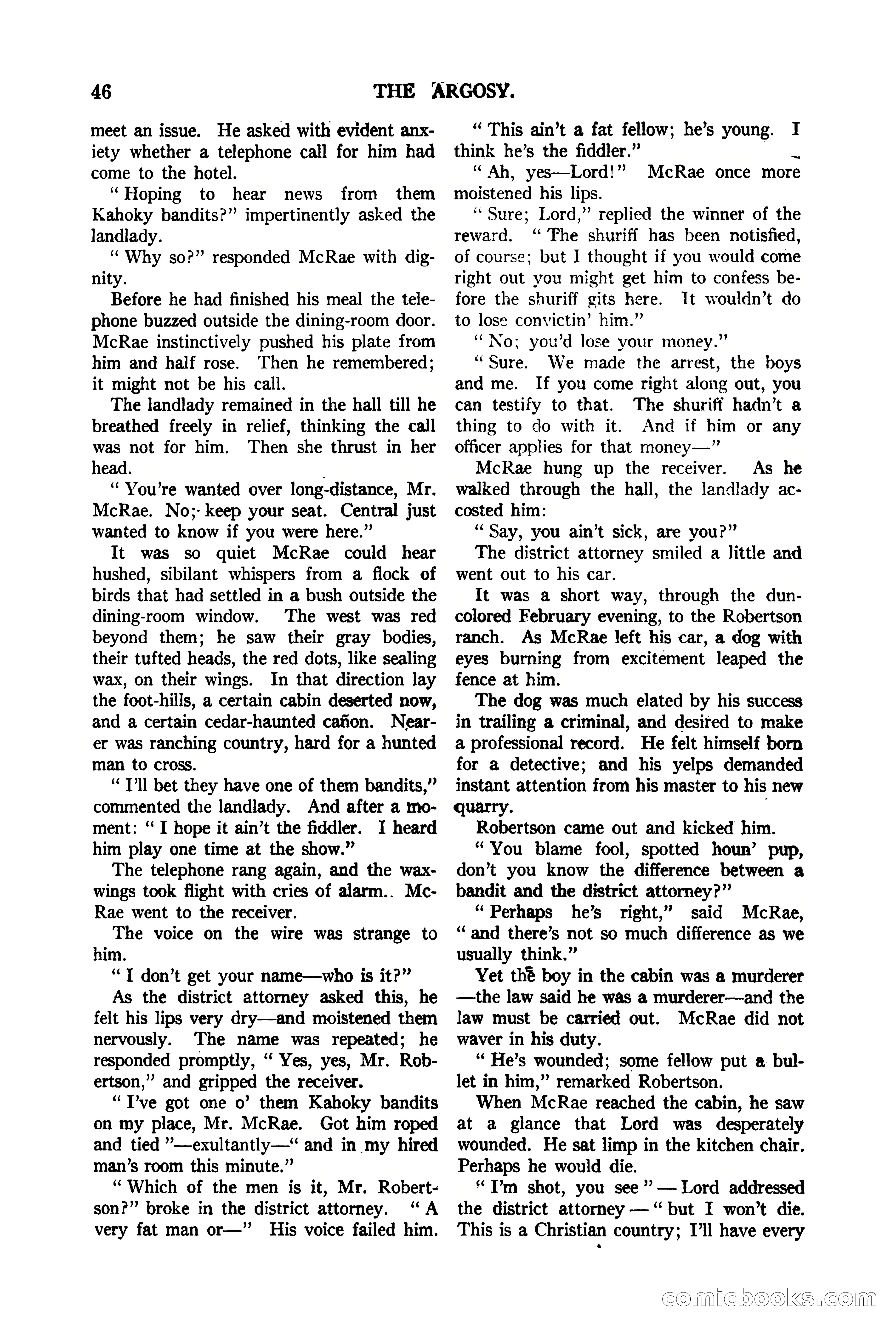 The Argosy, Vol. 90 No. 1 — page 52 of 200