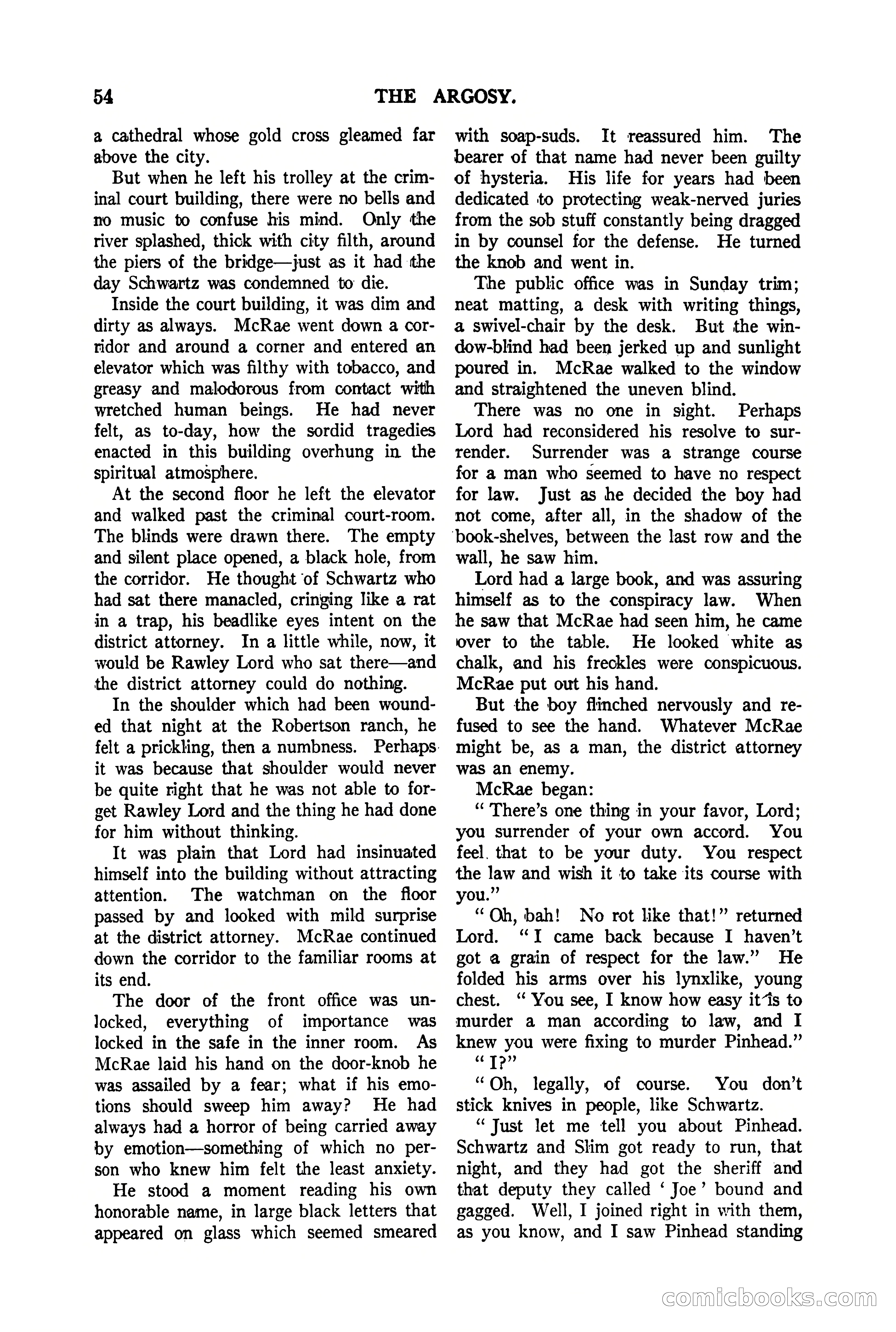 The Argosy, Vol. 90 No. 1 — page 60 of 200