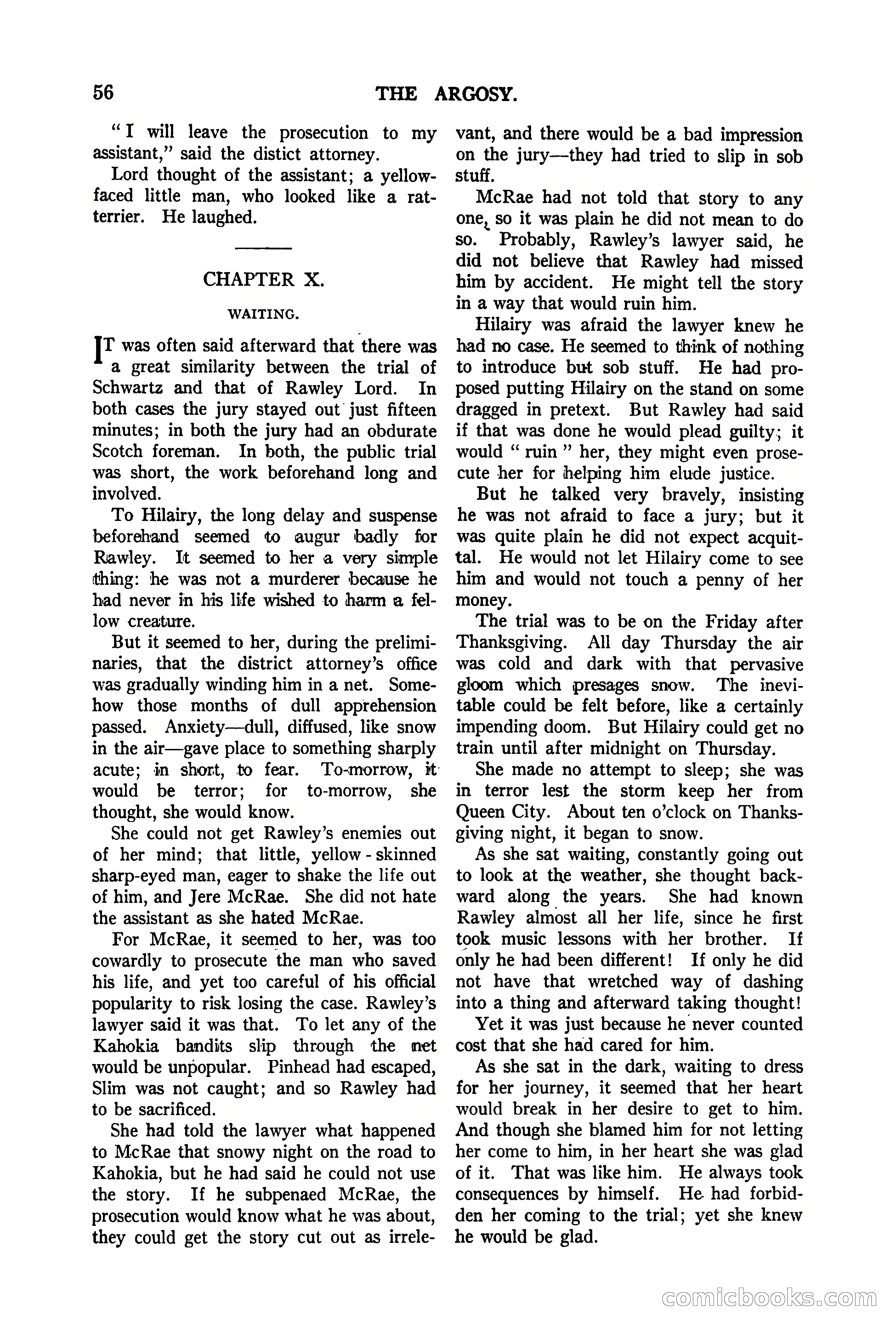 The Argosy, Vol. 90 No. 1 — page 62 of 200