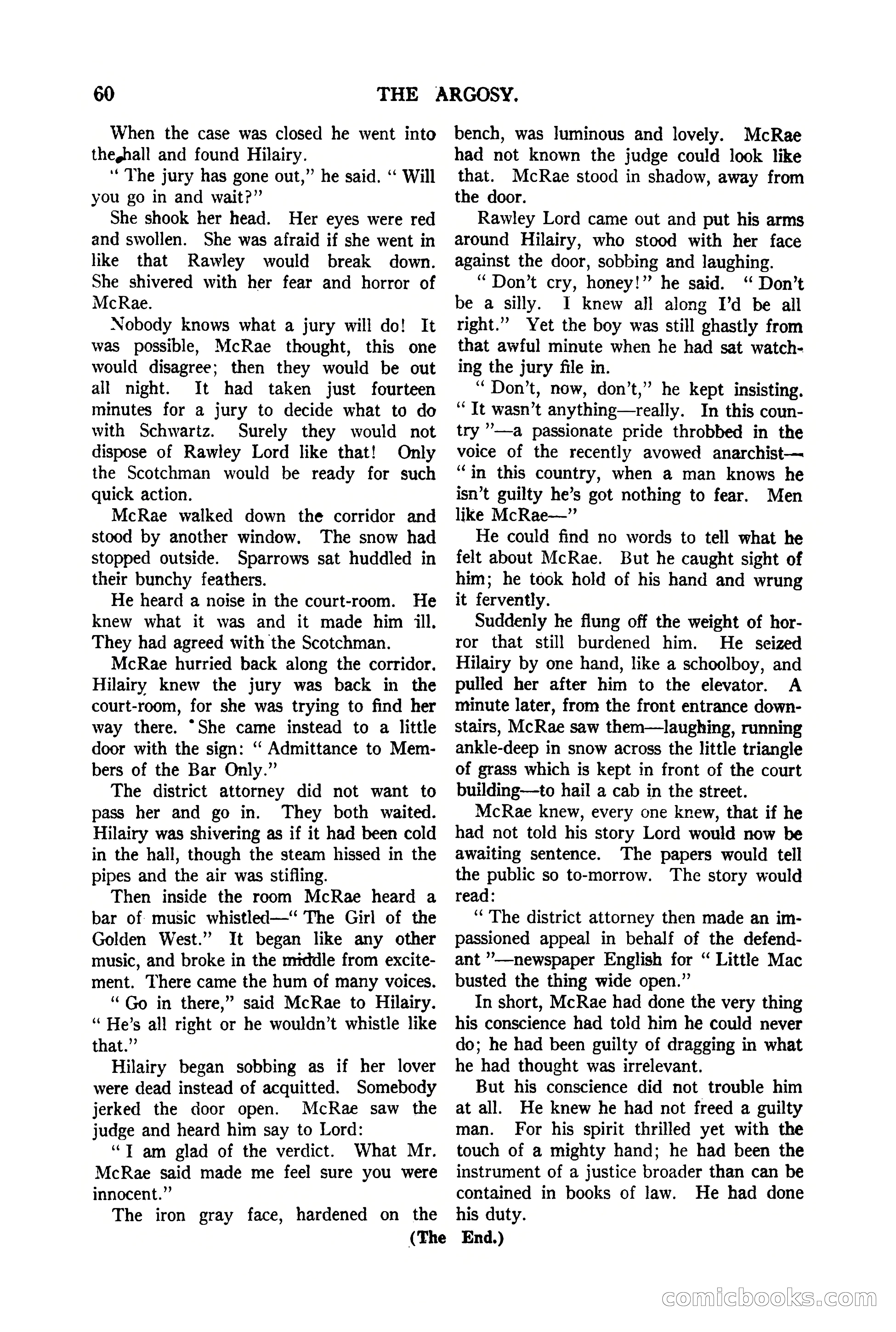 The Argosy, Vol. 90 No. 1 — page 66 of 200