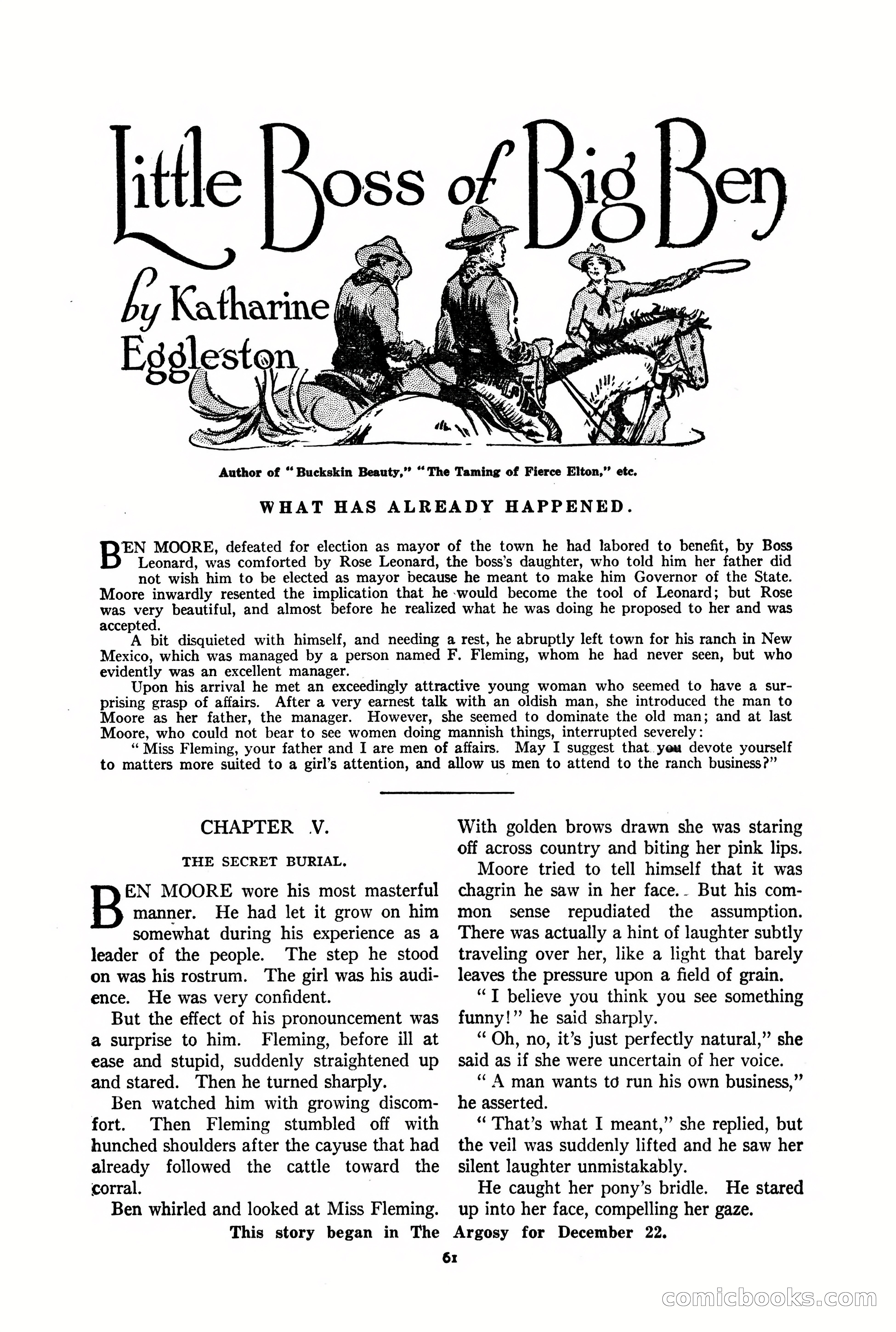 The Argosy, Vol. 90 No. 1 — page 67 of 200