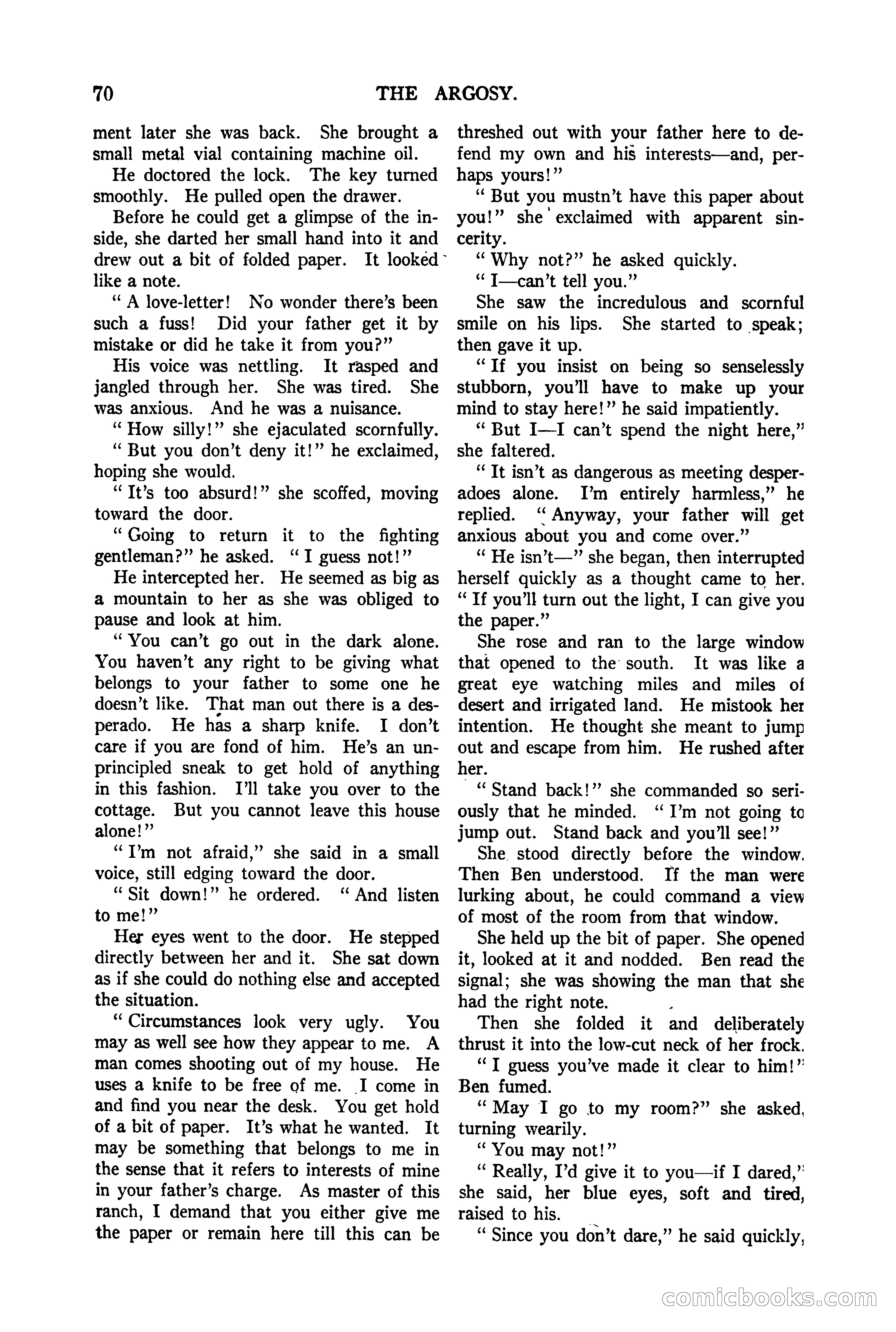 The Argosy, Vol. 90 No. 1 — page 76 of 200
