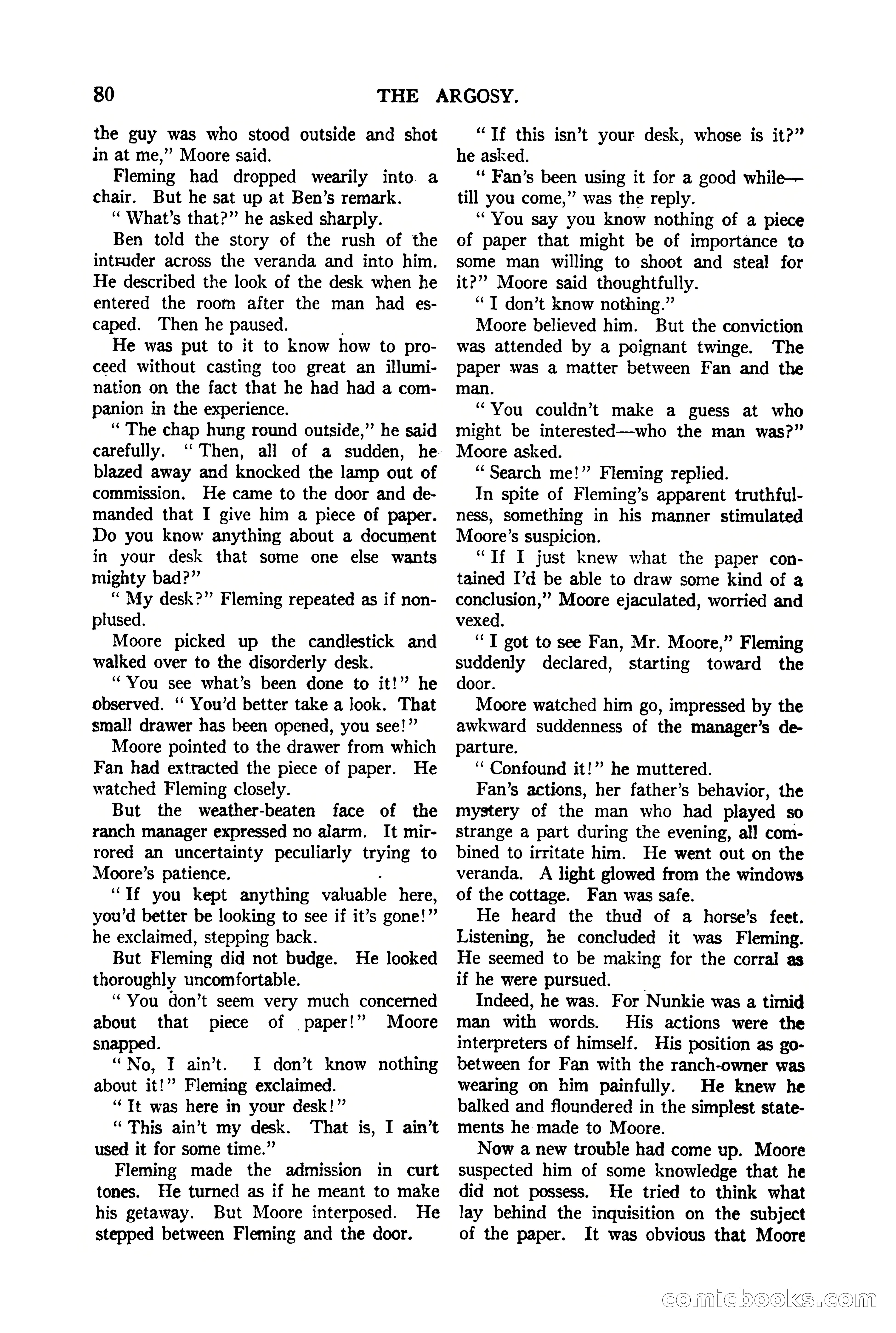 The Argosy, Vol. 90 No. 1 — page 86 of 200