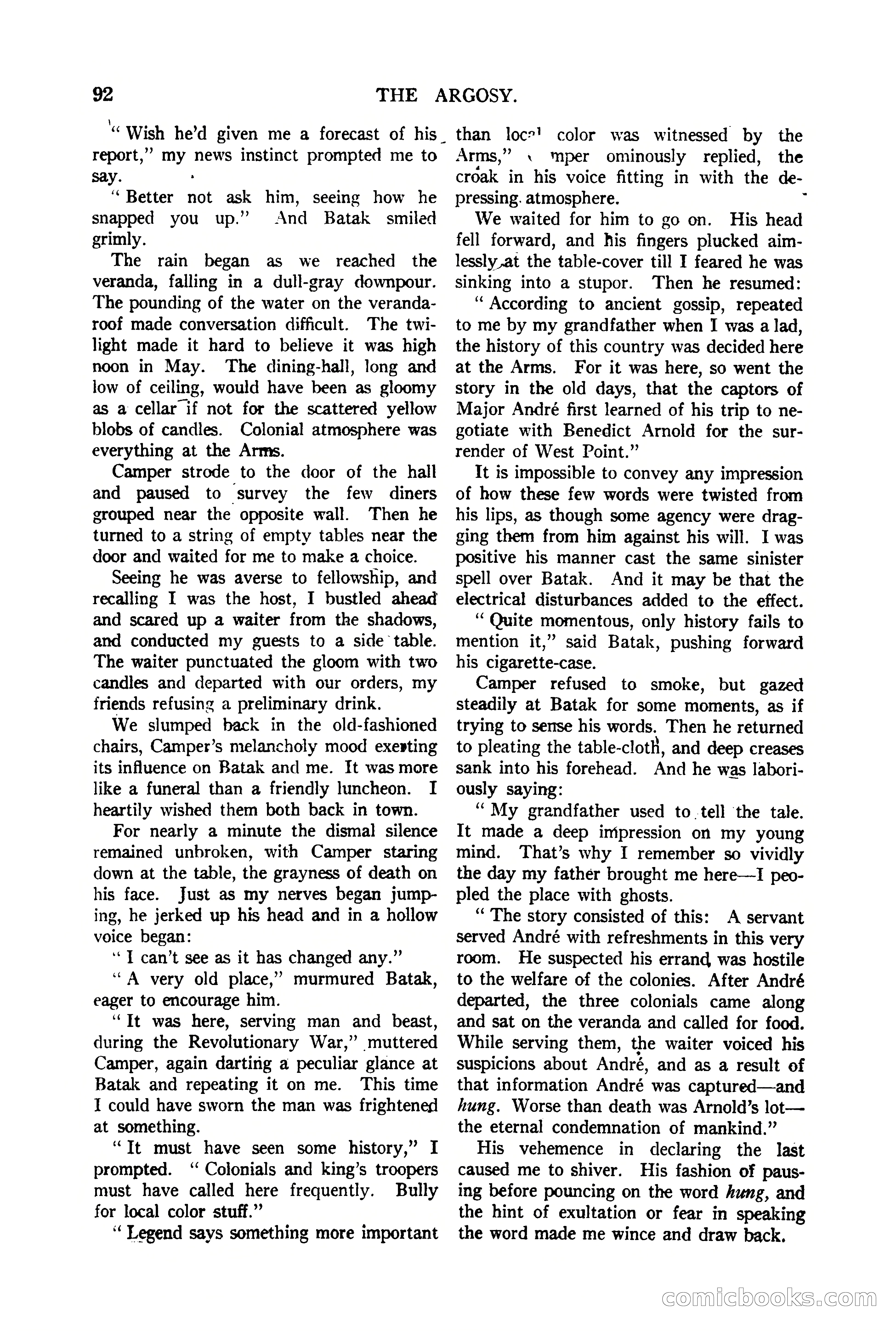 The Argosy, Vol. 90 No. 1 — page 98 of 200