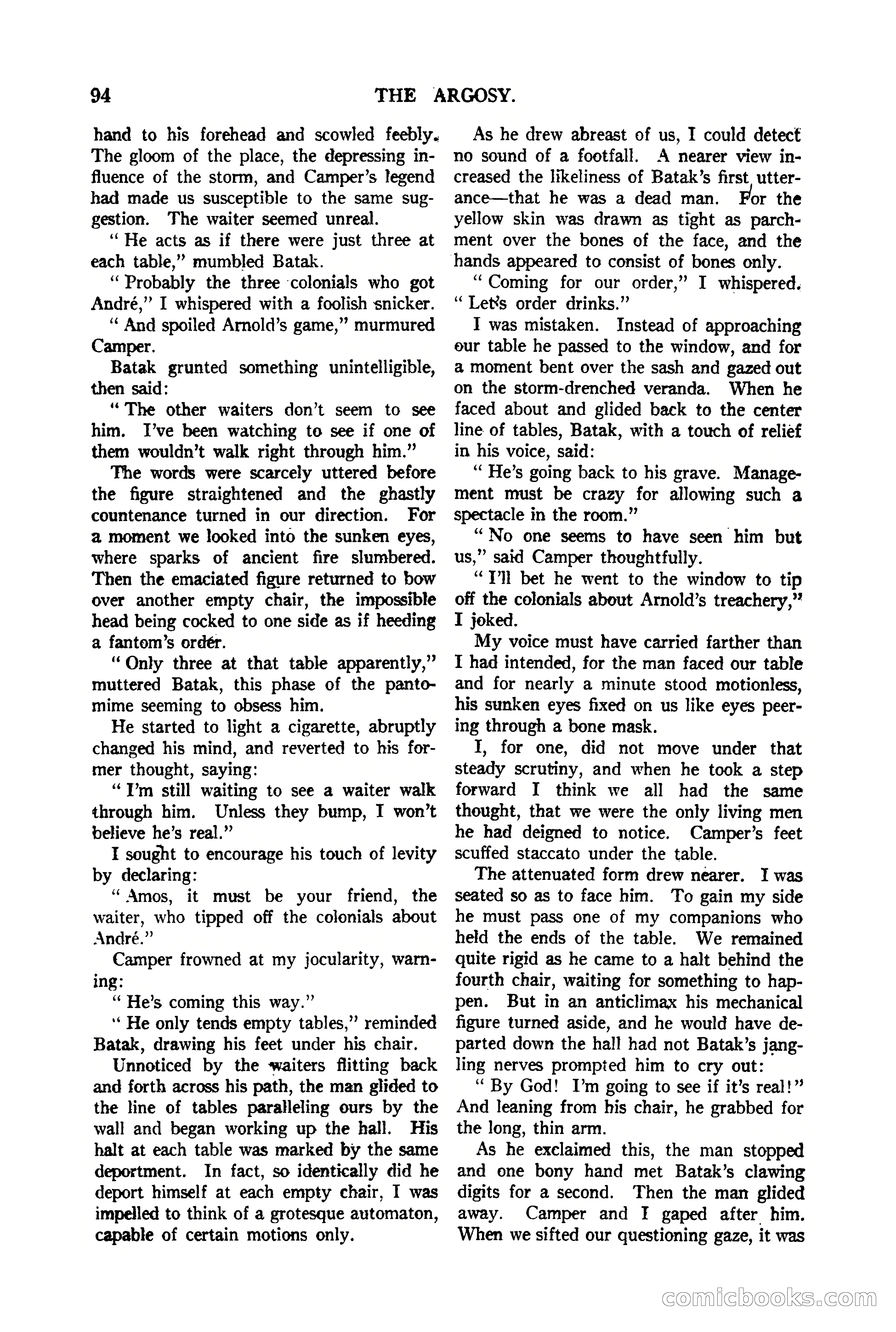 The Argosy, Vol. 90 No. 1 — page 100 of 200