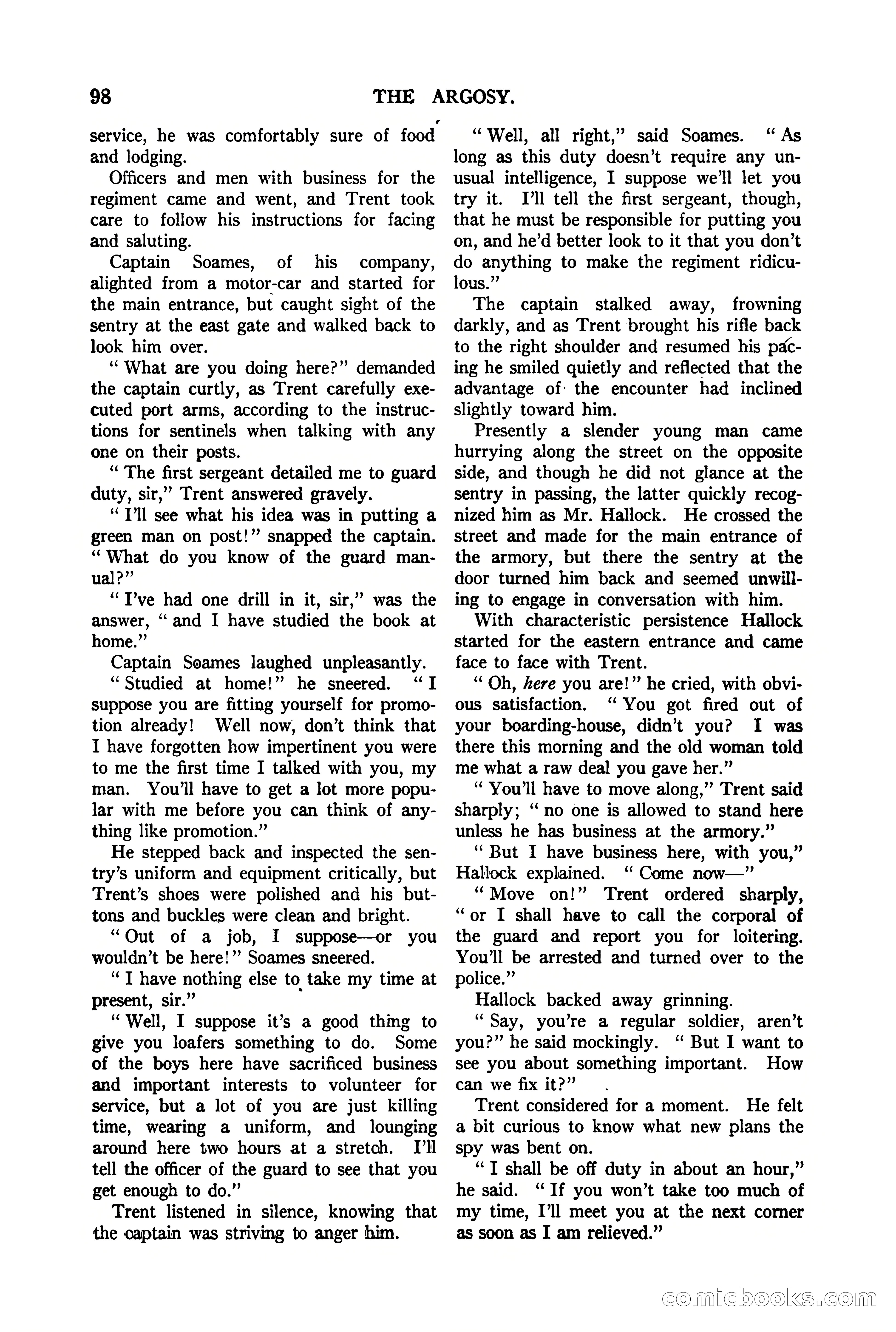 The Argosy, Vol. 90 No. 1 — page 104 of 200