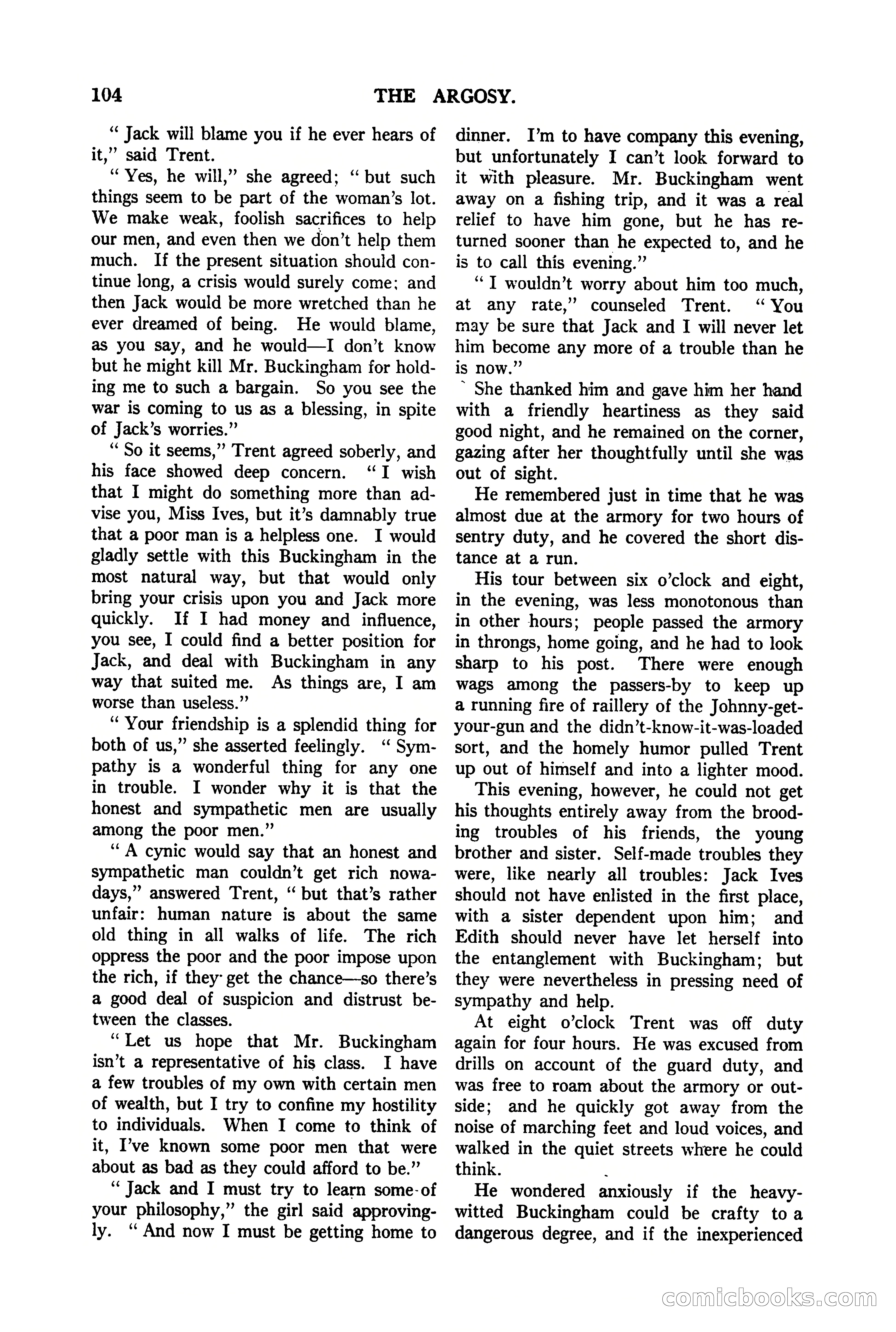 The Argosy, Vol. 90 No. 1 — page 110 of 200