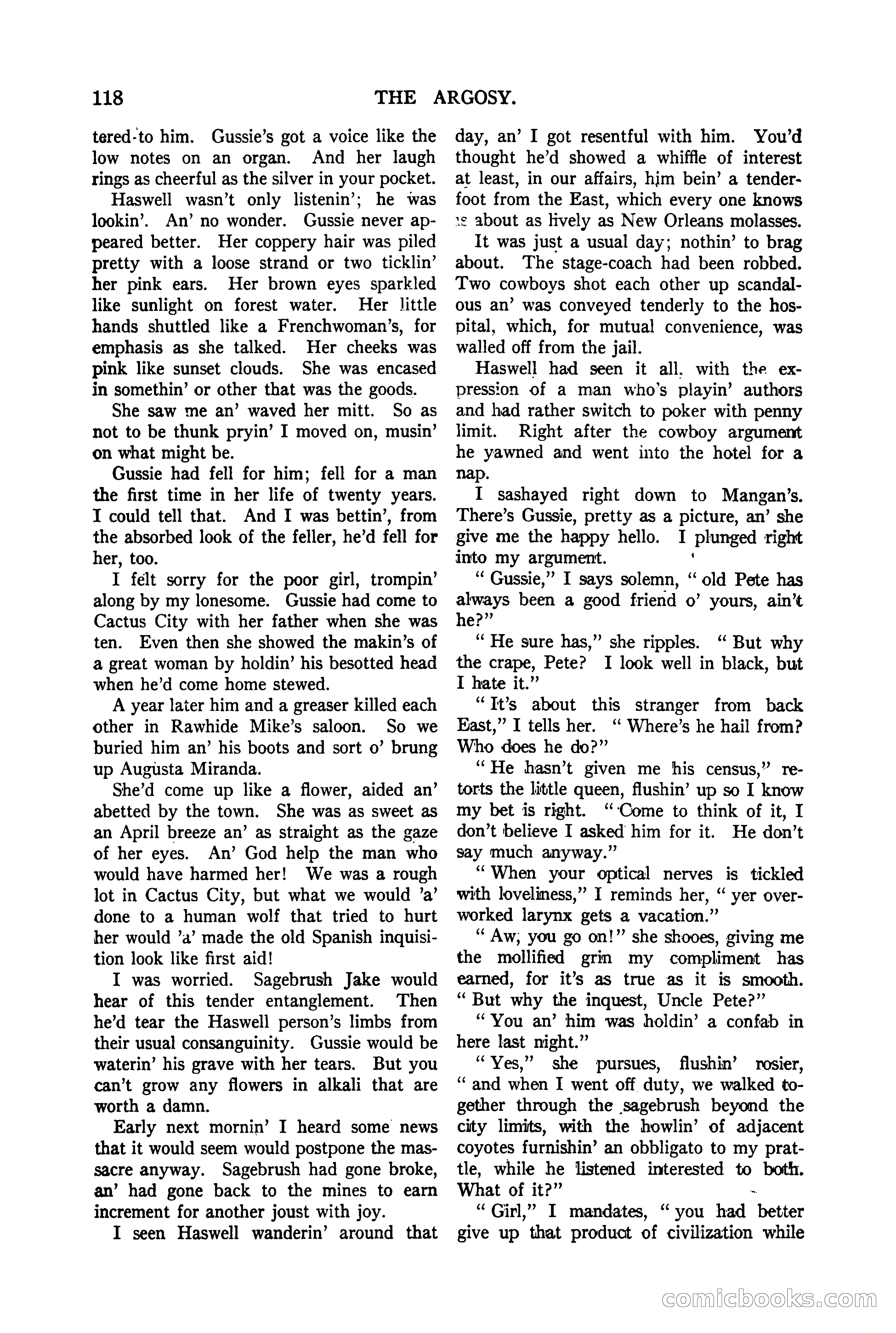 The Argosy, Vol. 90 No. 1 — page 124 of 200