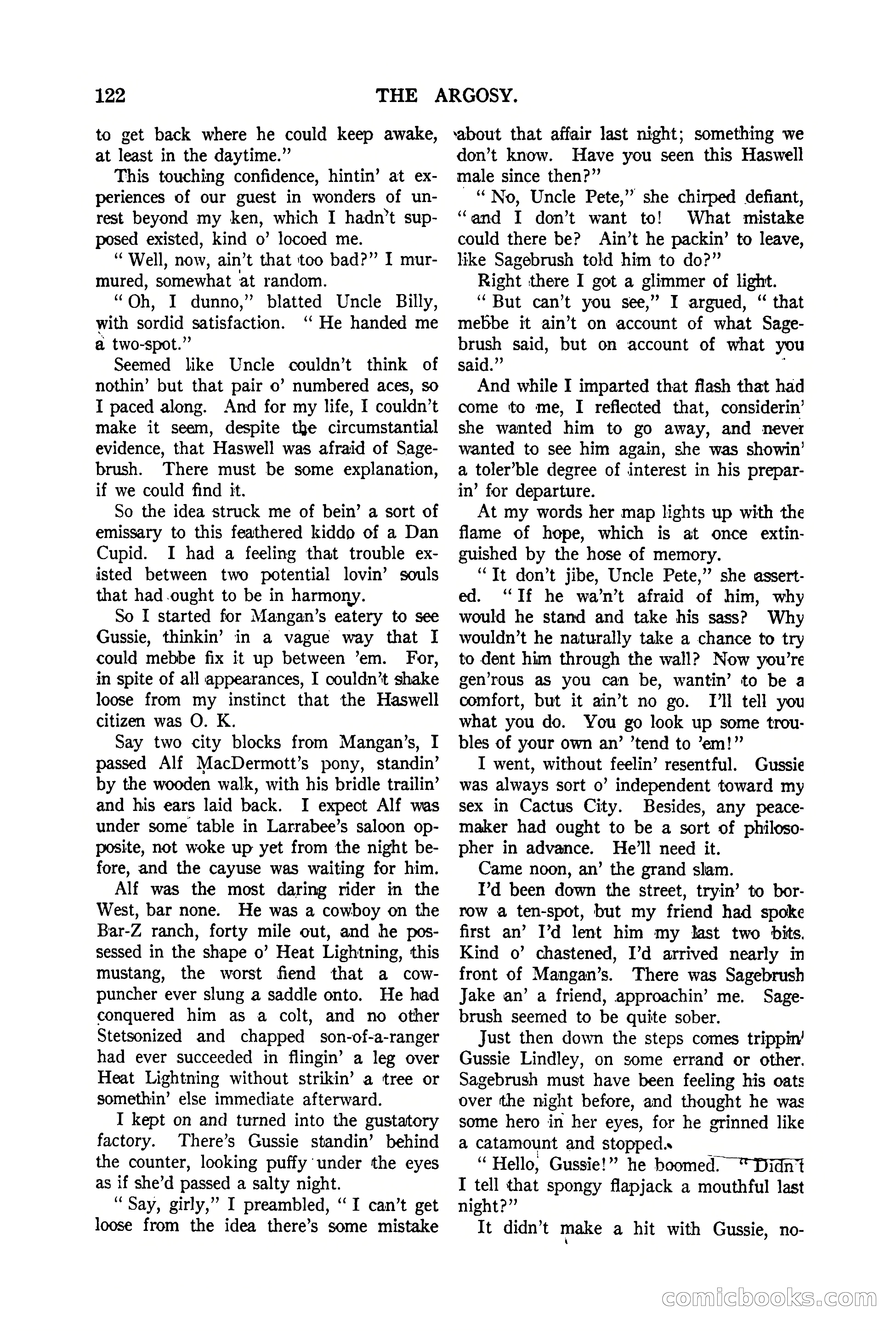 The Argosy, Vol. 90 No. 1 — page 128 of 200