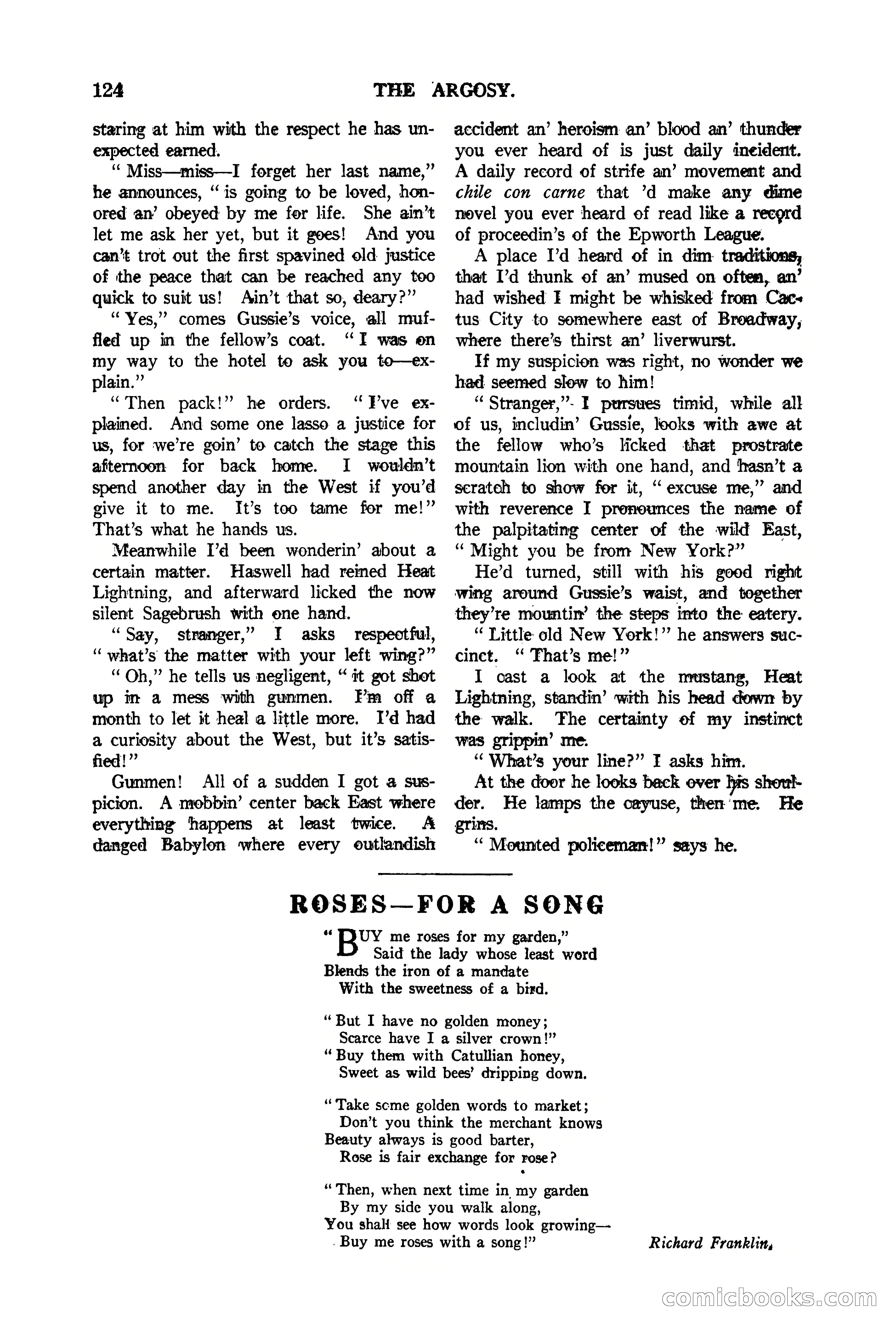 The Argosy, Vol. 90 No. 1 — page 130 of 200