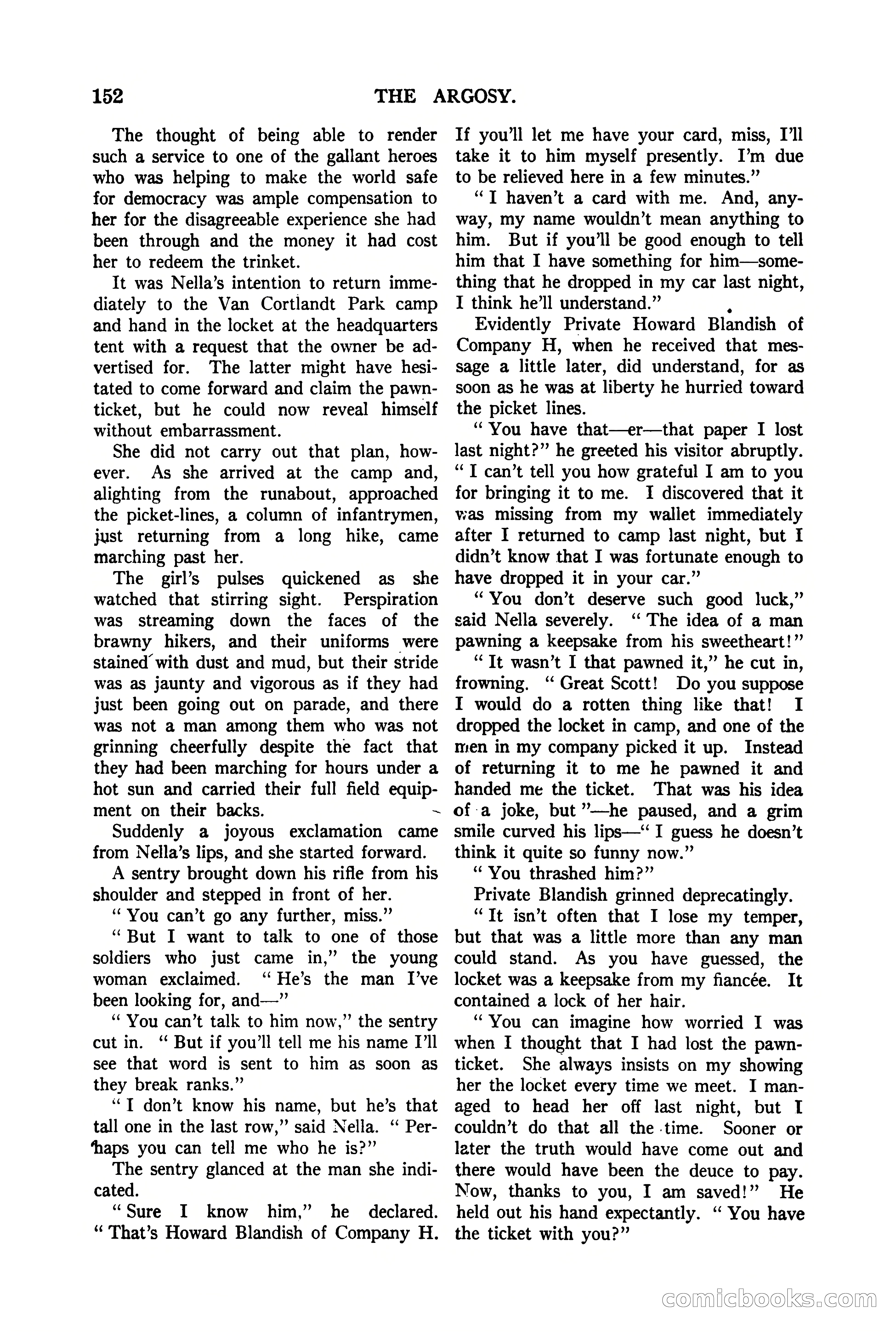 The Argosy, Vol. 90 No. 1 — page 158 of 200