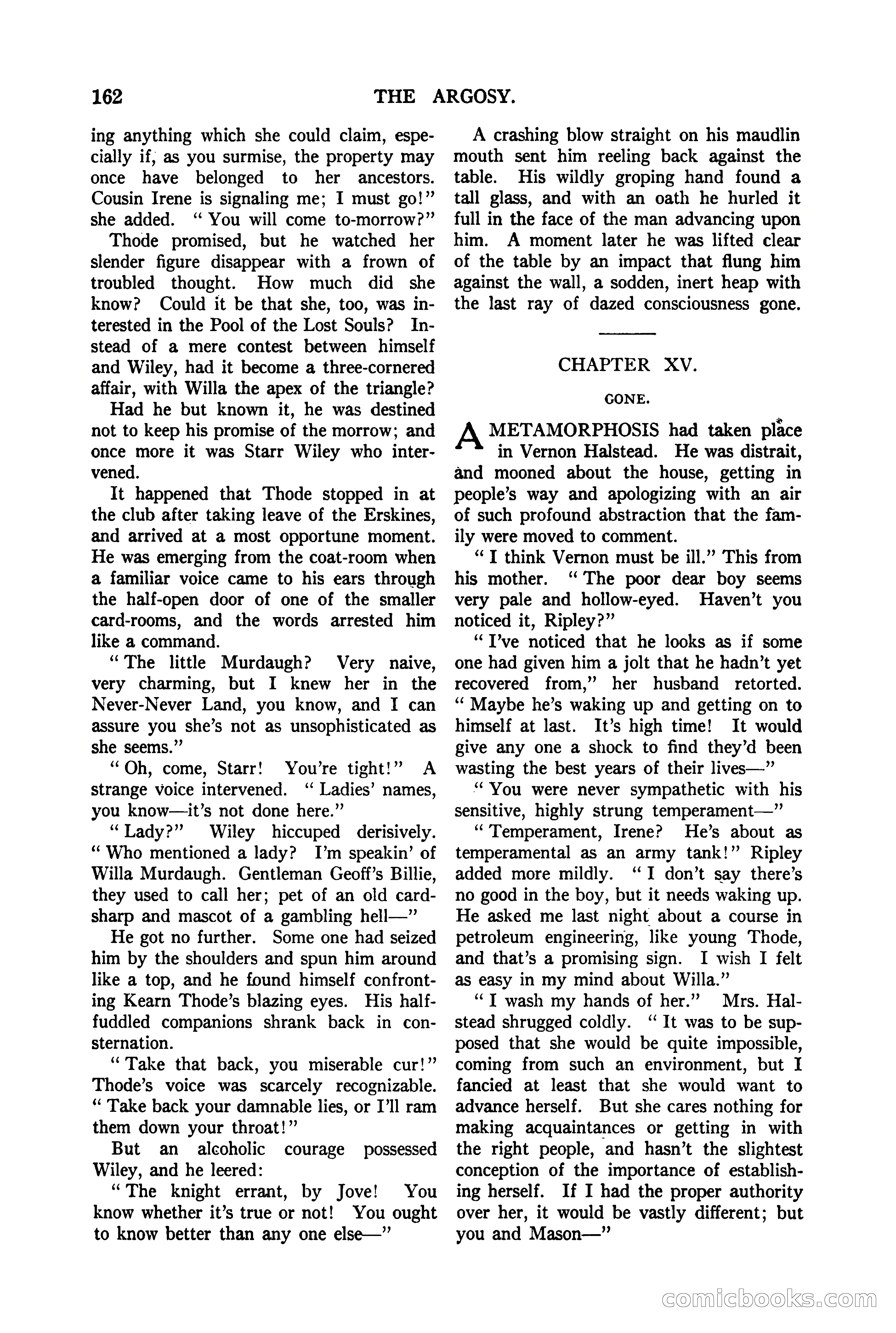 The Argosy, Vol. 90 No. 1 — page 168 of 200
