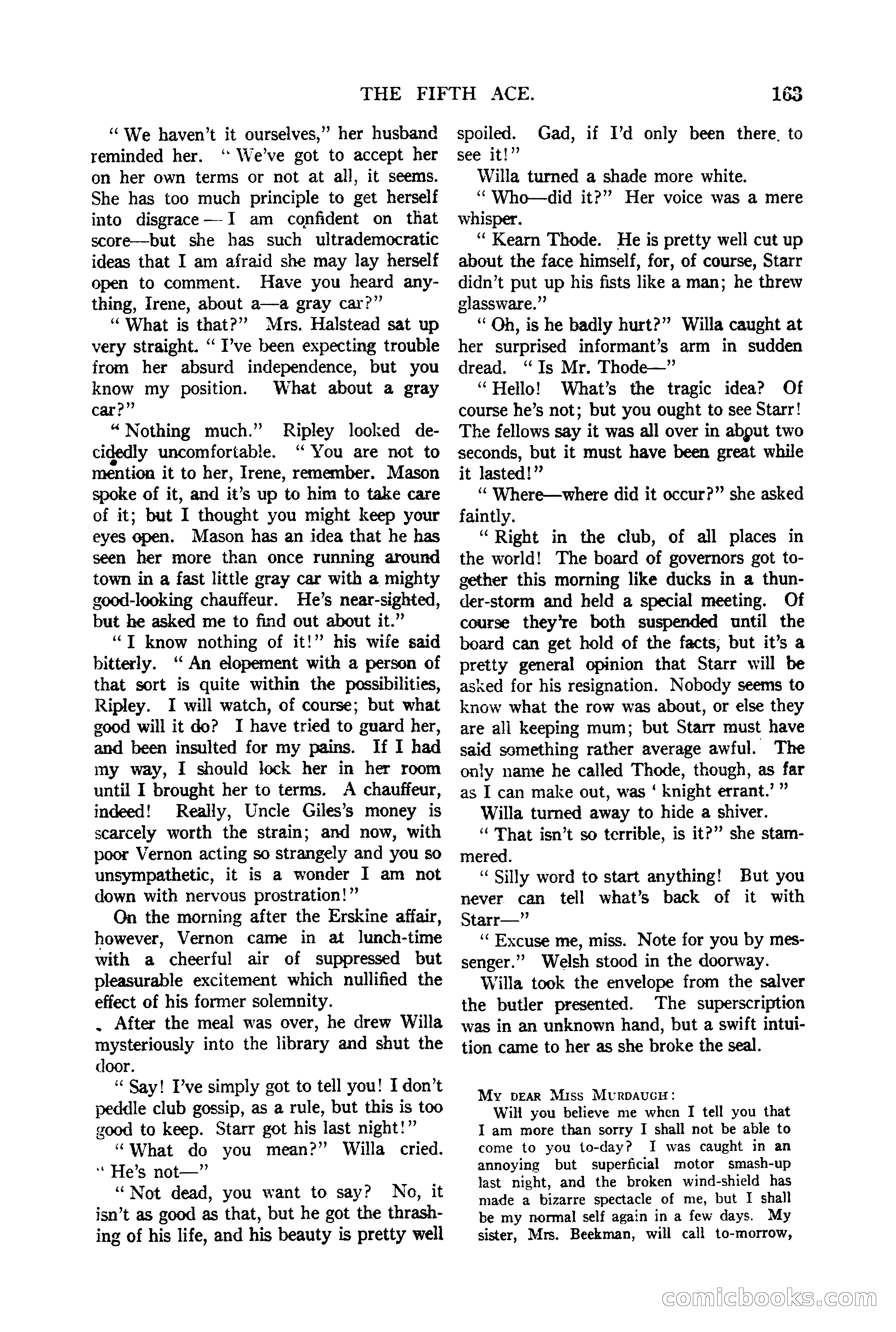 The Argosy, Vol. 90 No. 1 — page 169 of 200