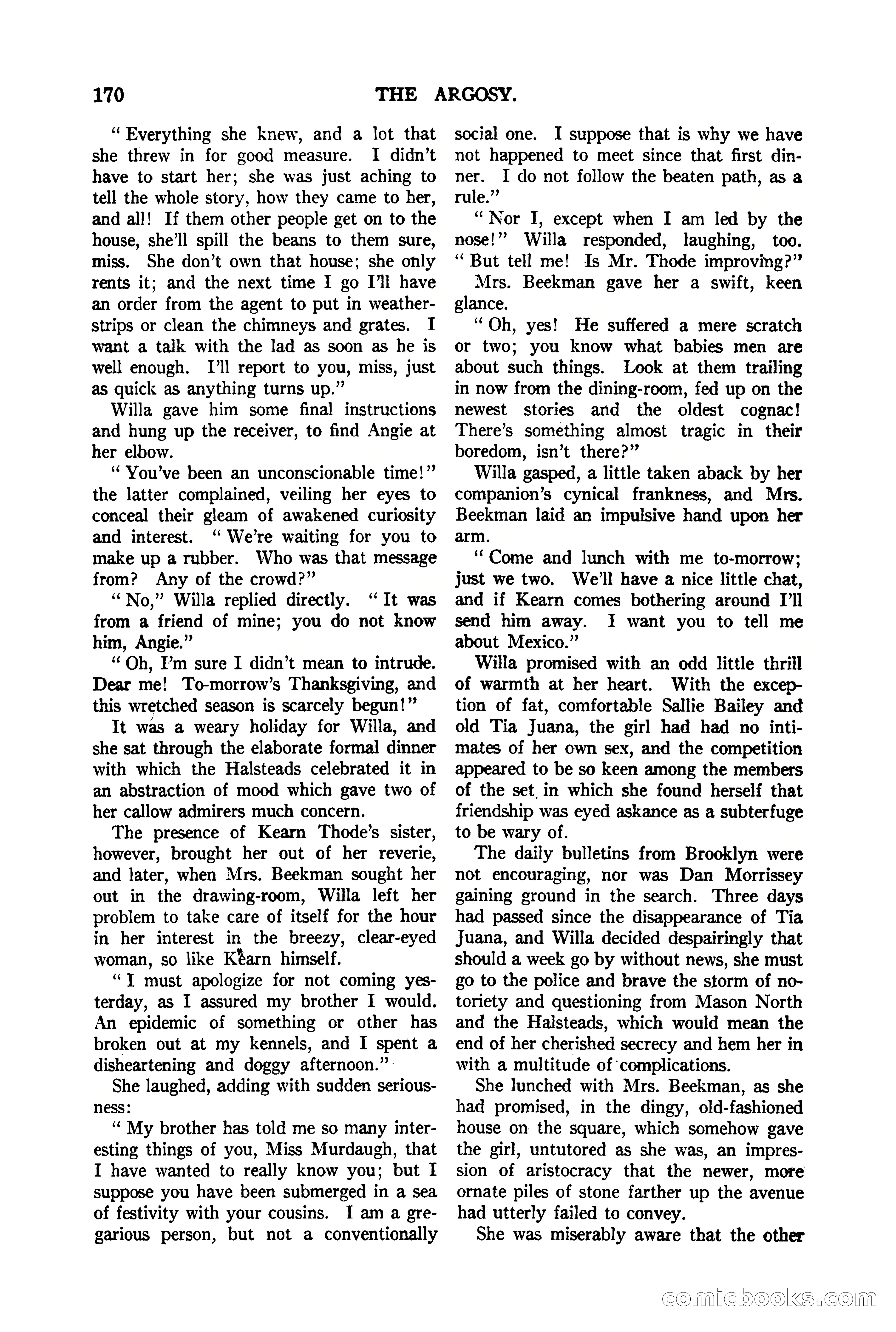 The Argosy, Vol. 90 No. 1 — page 176 of 200