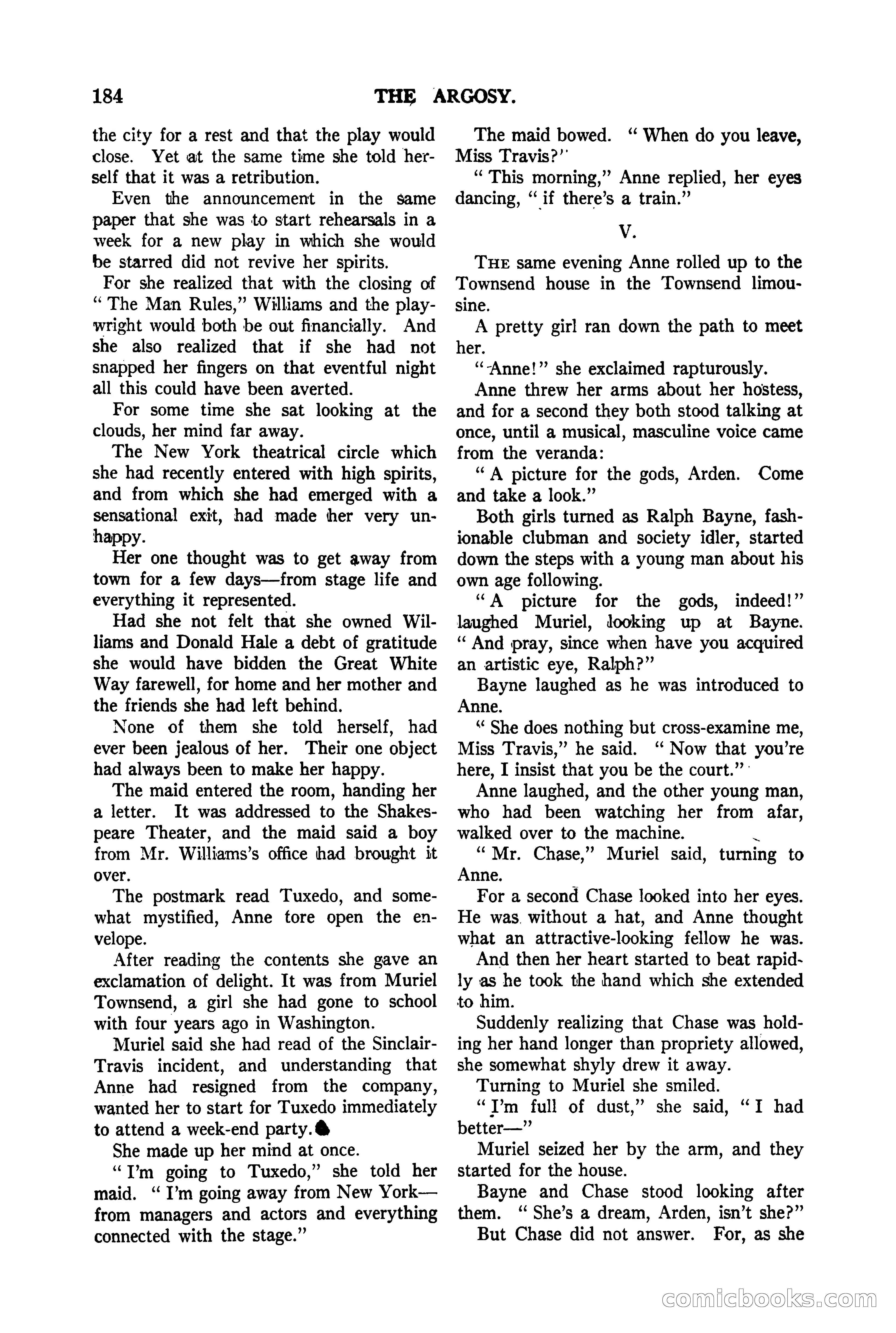 The Argosy, Vol. 90 No. 1 — page 190 of 200