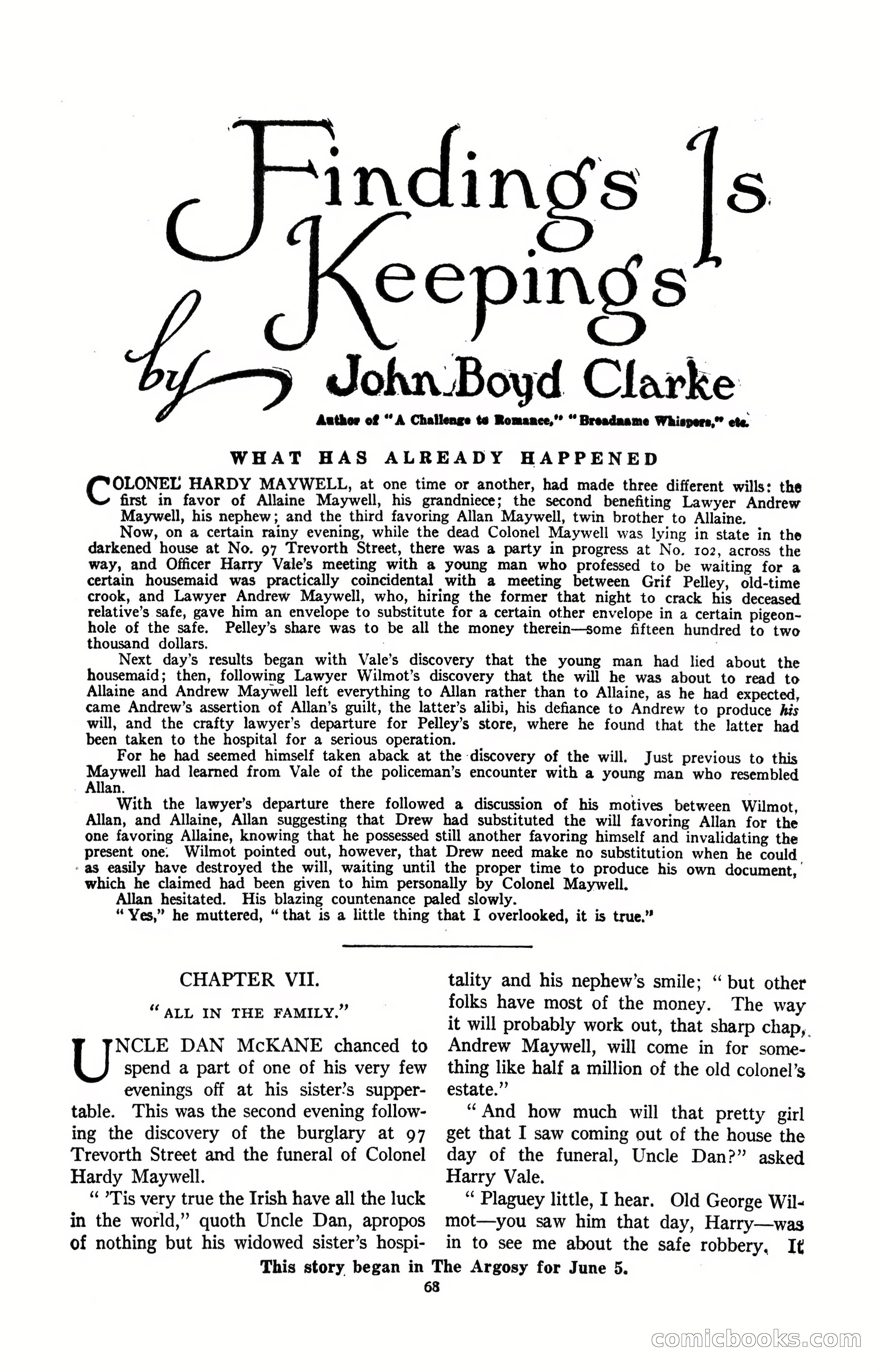 Argosy, Vol. 122, No. 1 — page 78 of 164