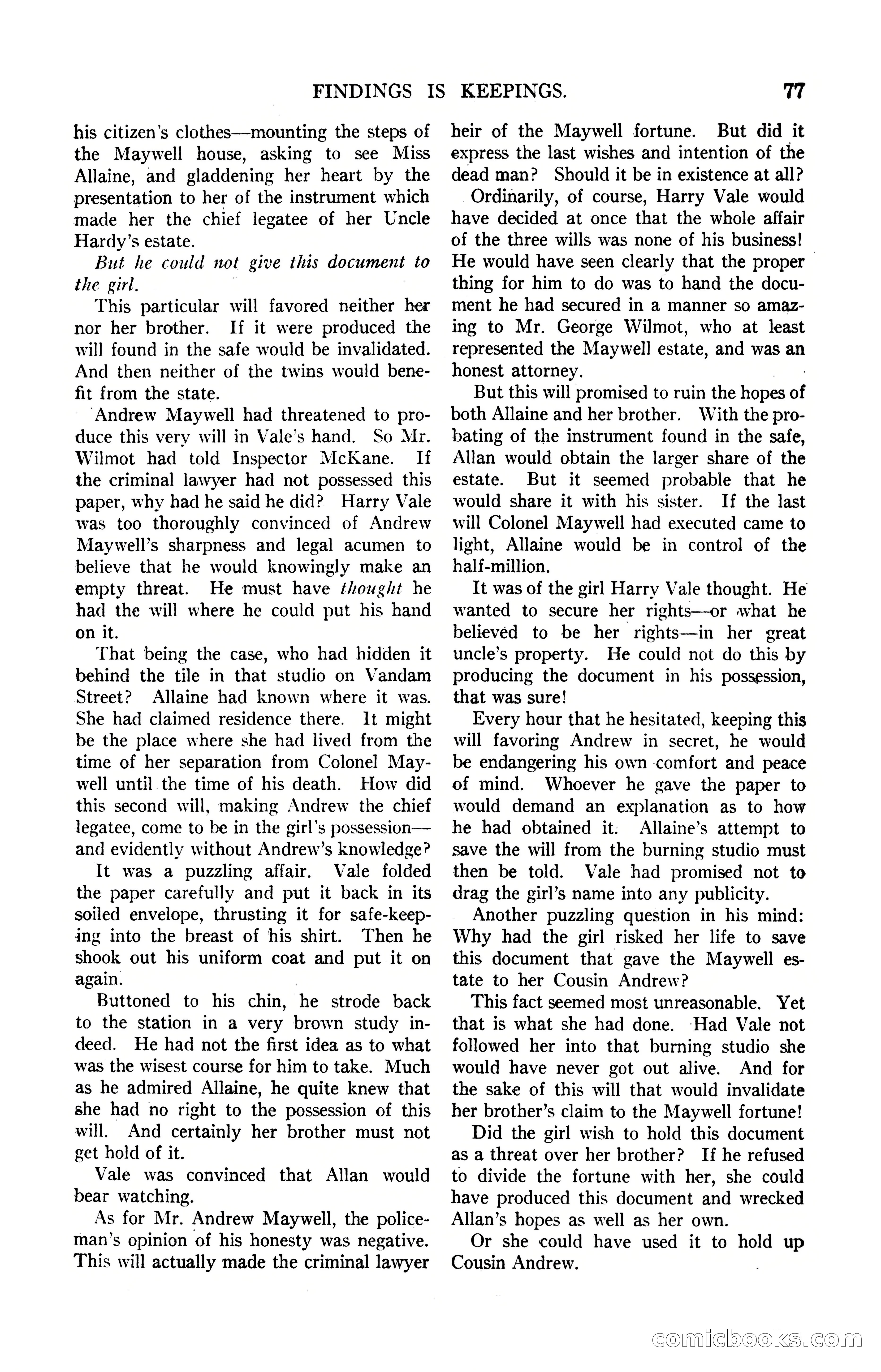 Argosy, Vol. 122, No. 1 — page 87 of 164