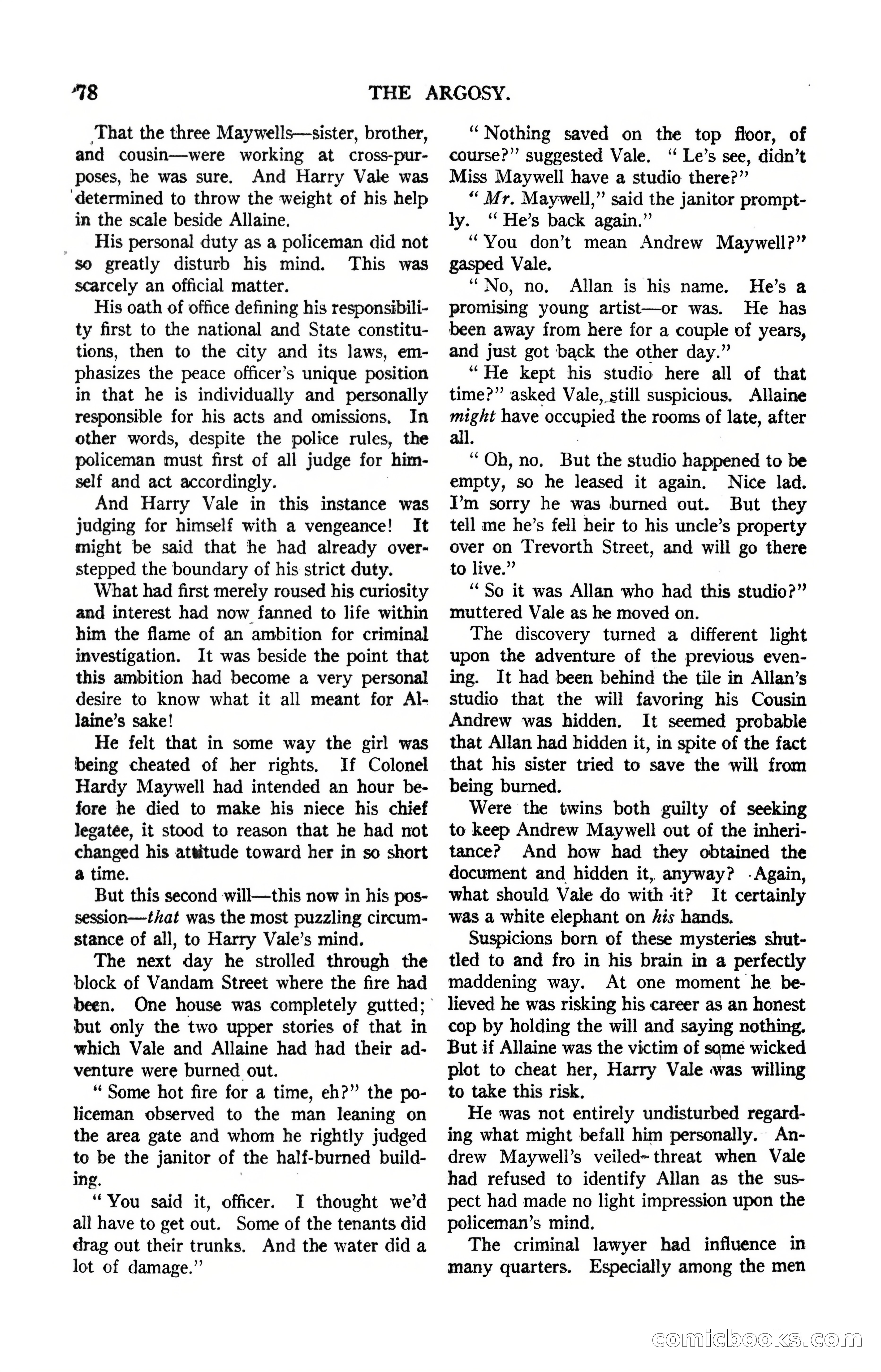 Argosy, Vol. 122, No. 1 — page 88 of 164