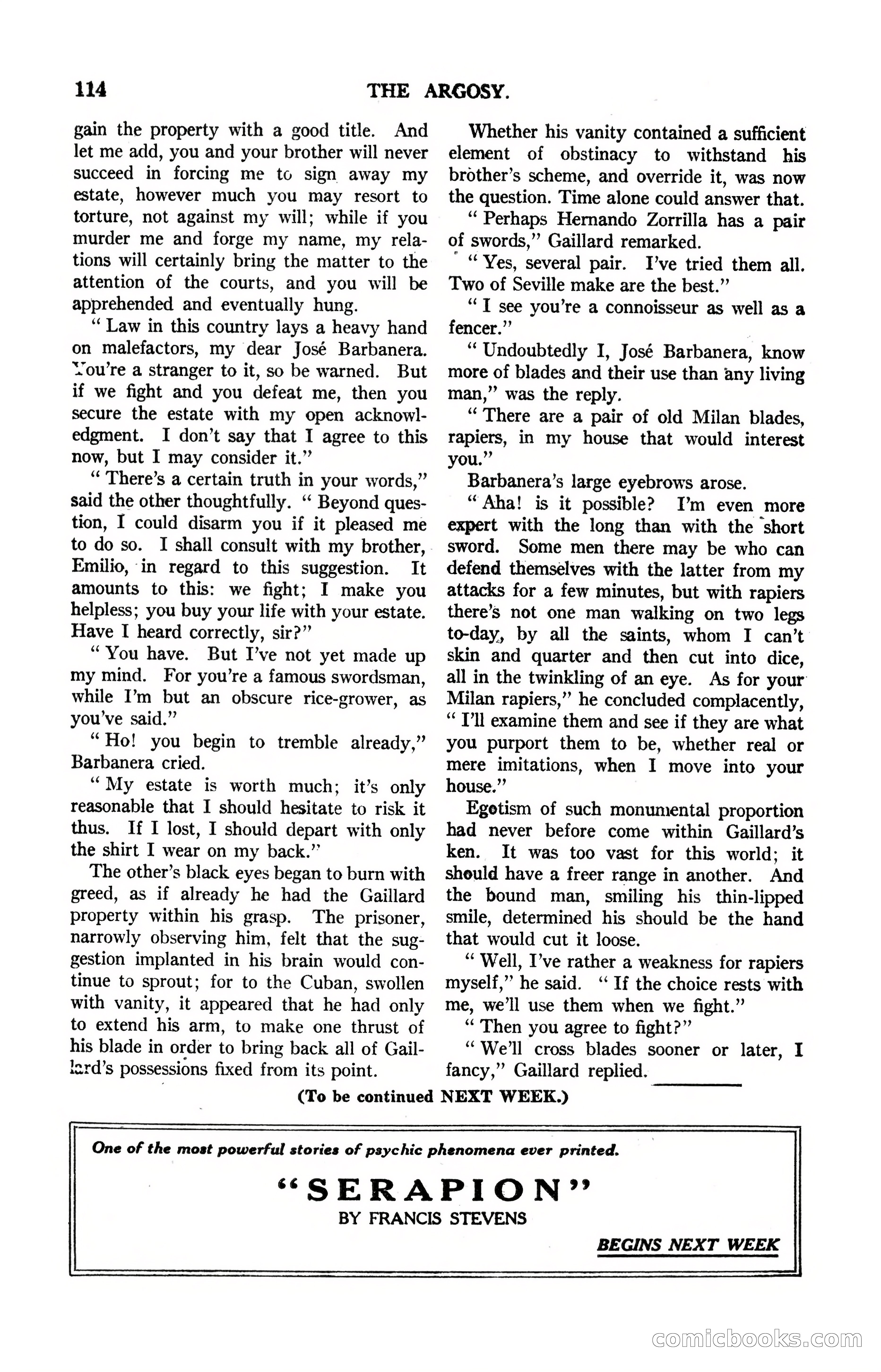Argosy, Vol. 122, No. 1 — page 124 of 164