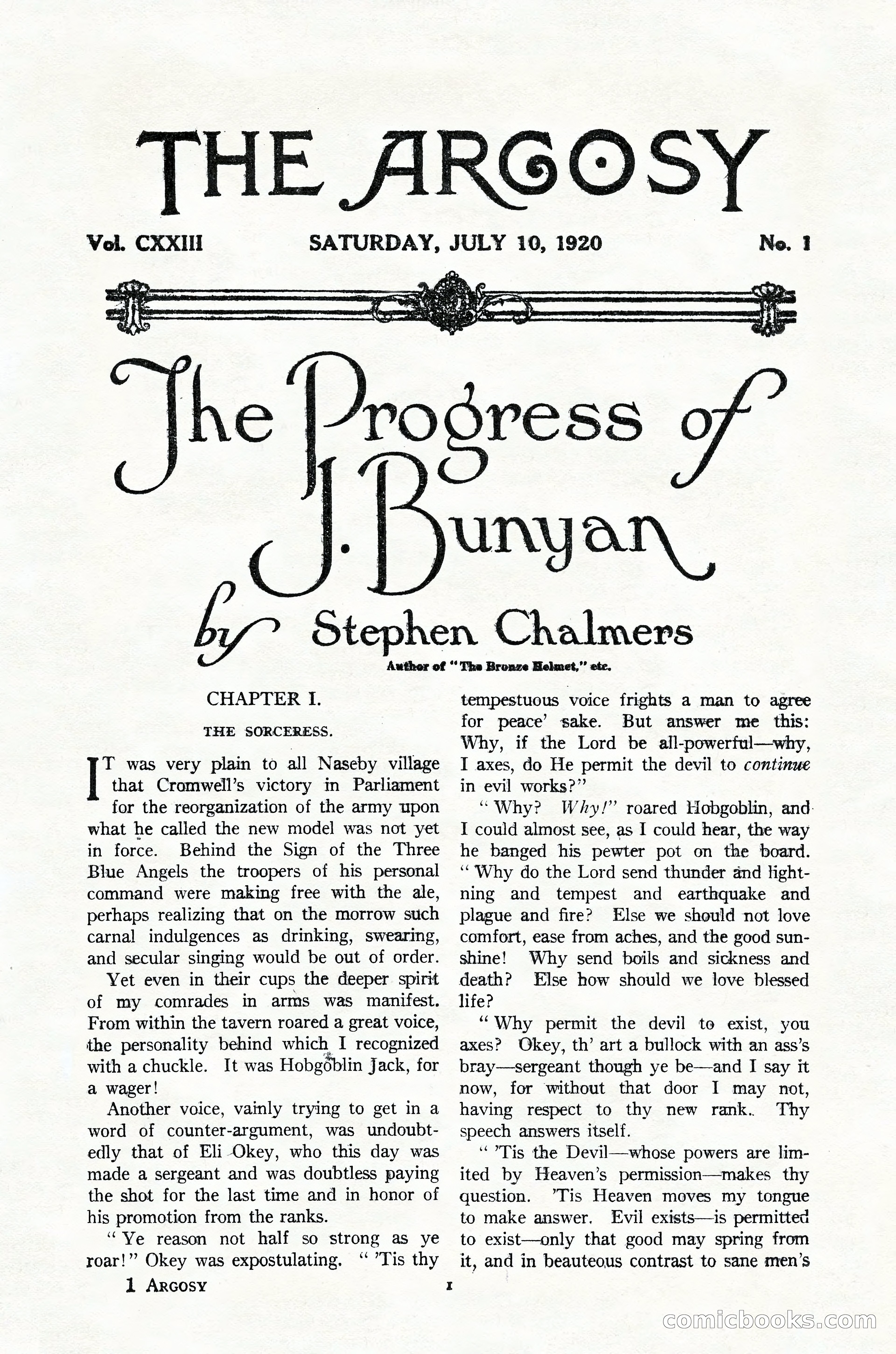 Argosy, Vol. 123, No. 1 — page 11 of 156