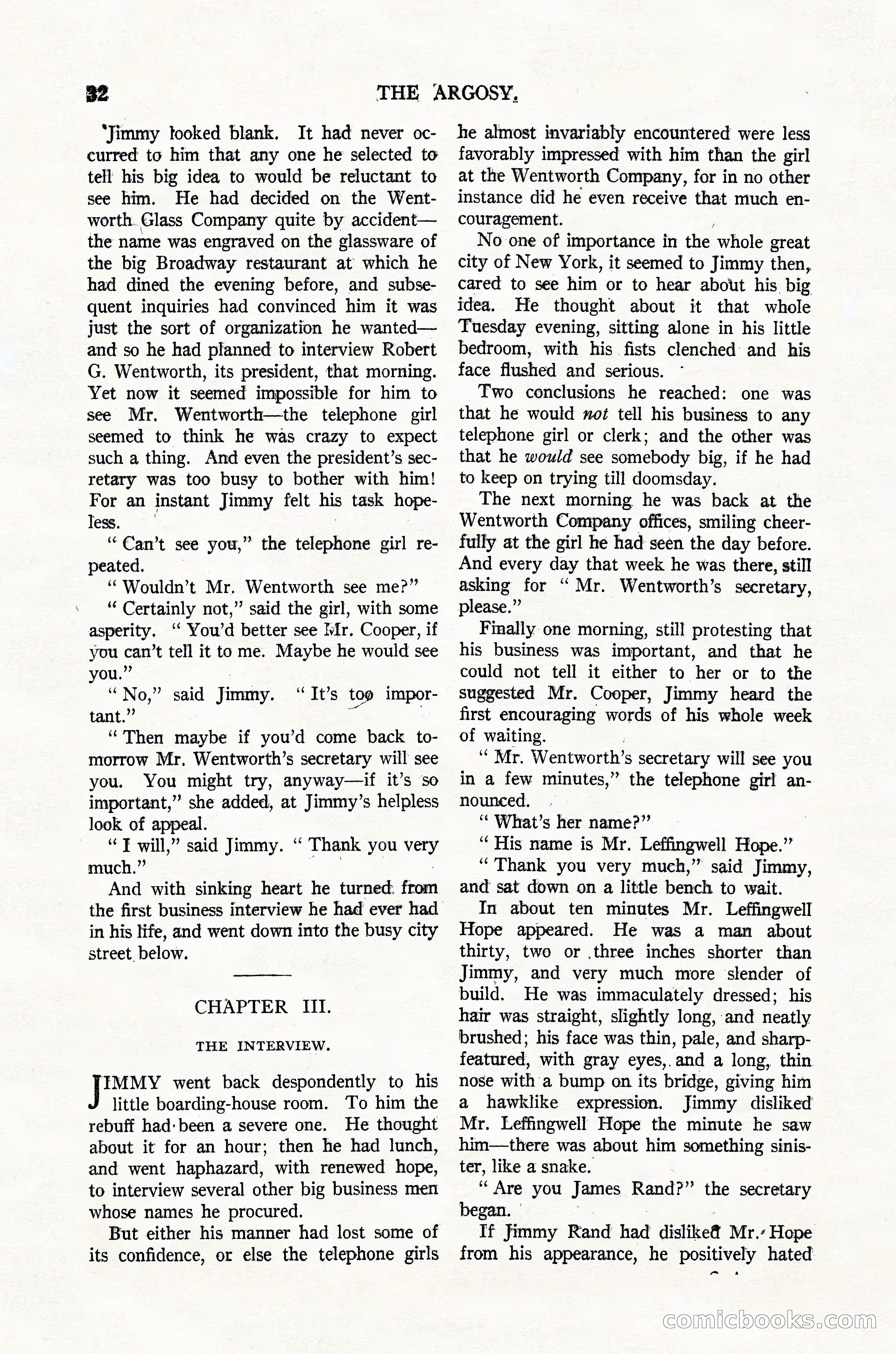 Argosy, Vol. 123, No. 1 — page 42 of 156