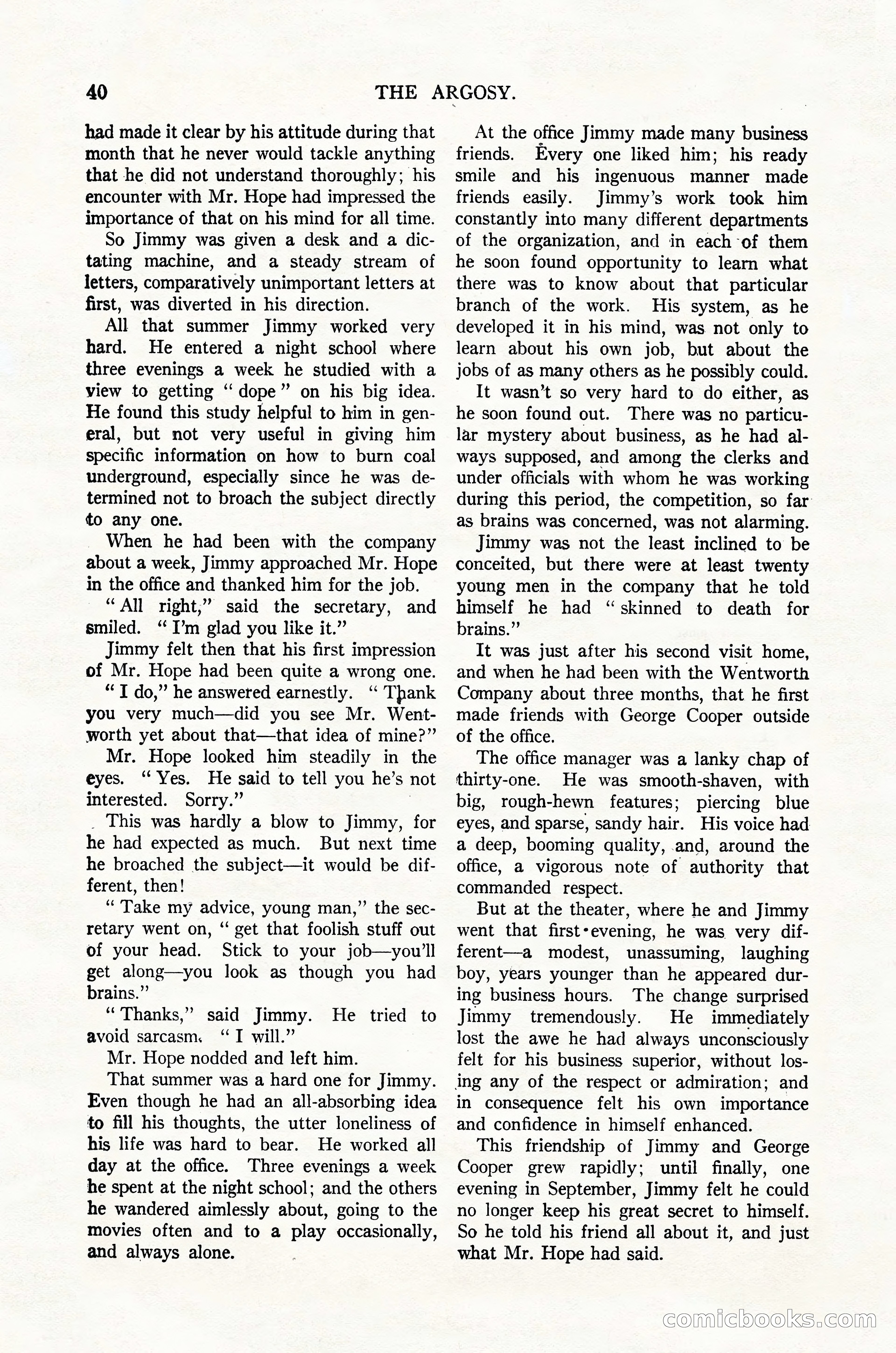 Argosy, Vol. 123, No. 1 — page 50 of 156