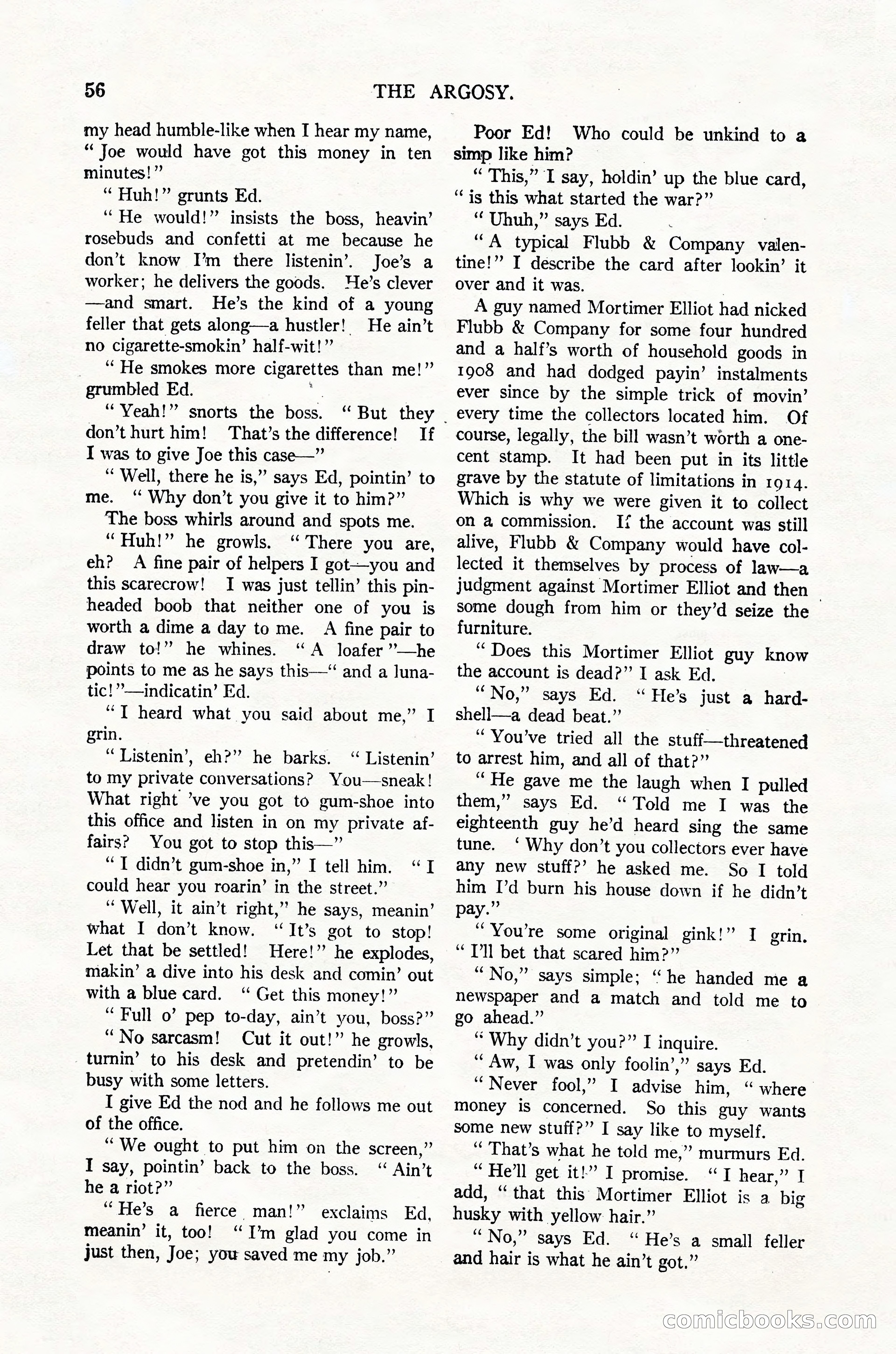 Argosy, Vol. 123, No. 1 — page 66 of 156