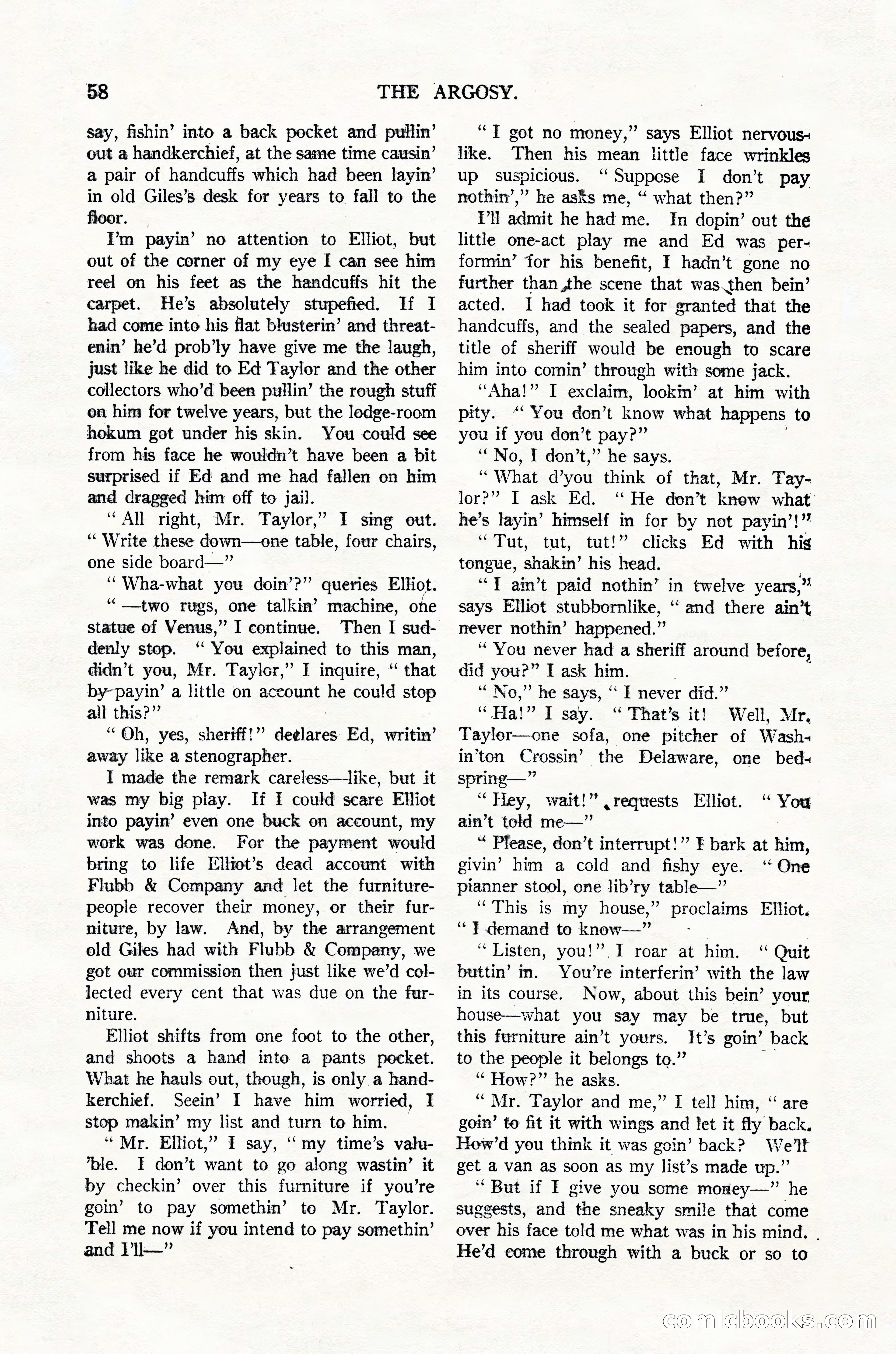 Argosy, Vol. 123, No. 1 — page 68 of 156