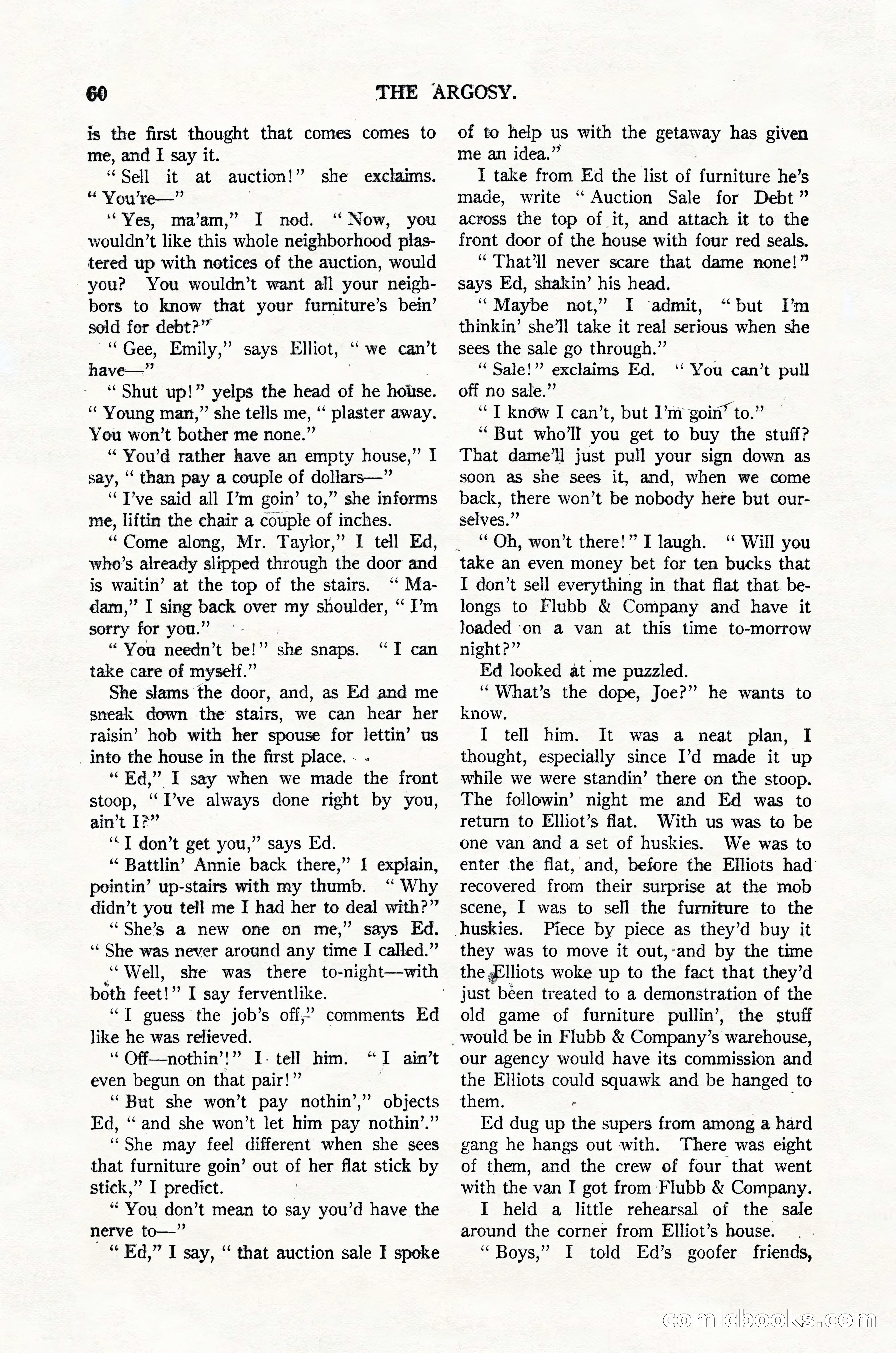 Argosy, Vol. 123, No. 1 — page 70 of 156
