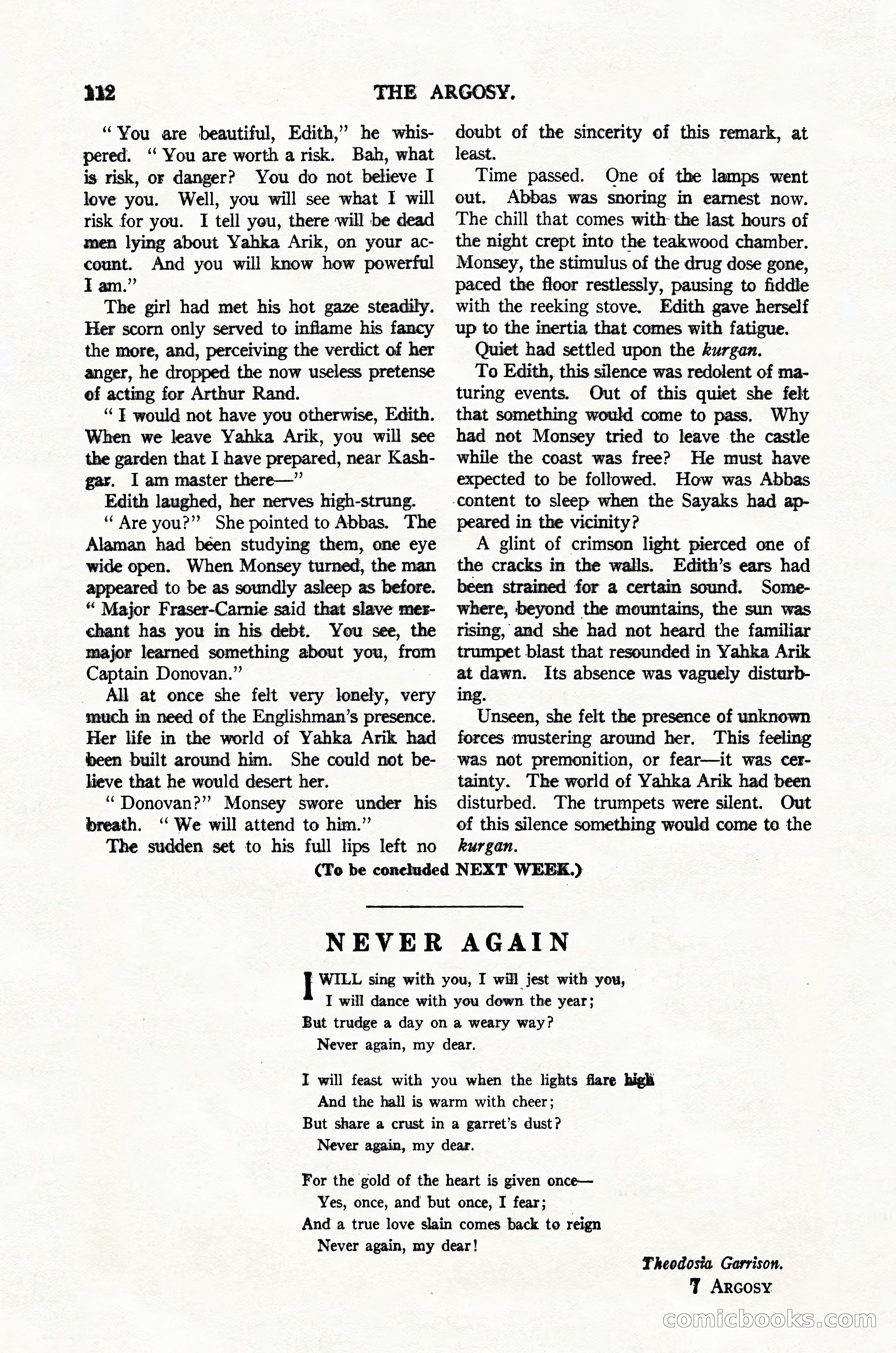 Argosy, Vol. 123, No. 1 — page 122 of 156