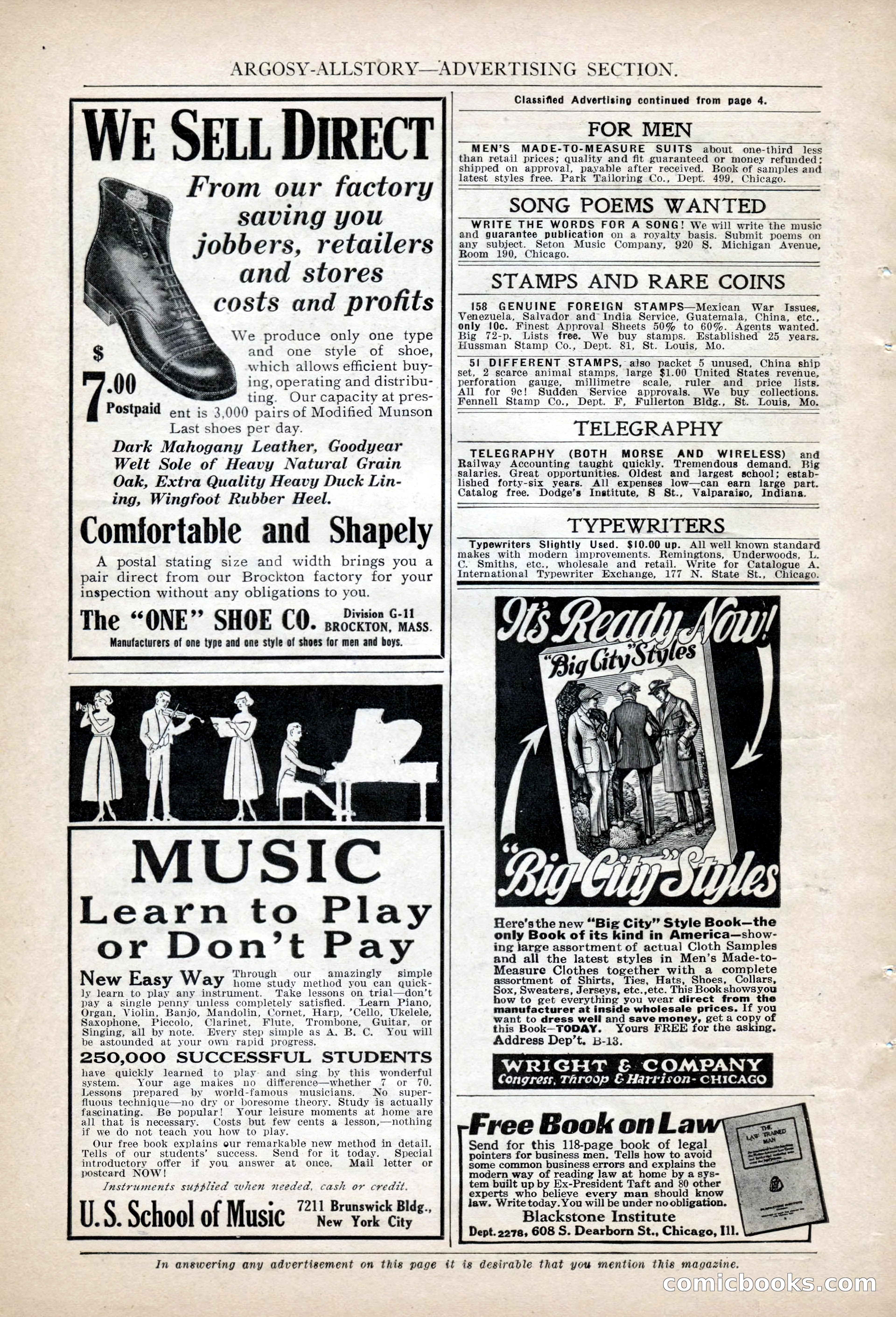 Argosy All-Story Weekly, November 13, 1920 — page 8 of 164