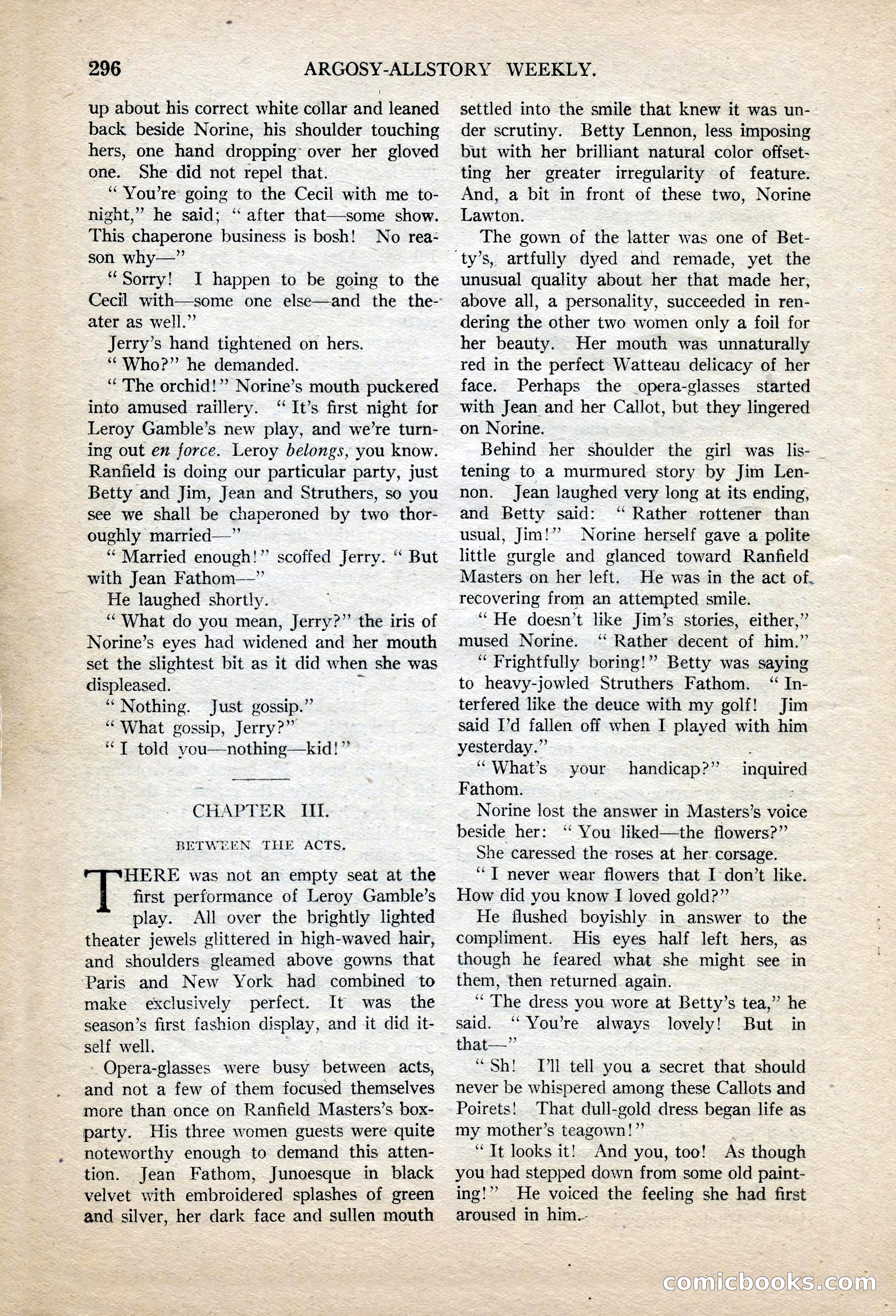 Argosy All-Story Weekly, November 13, 1920 — page 18 of 164
