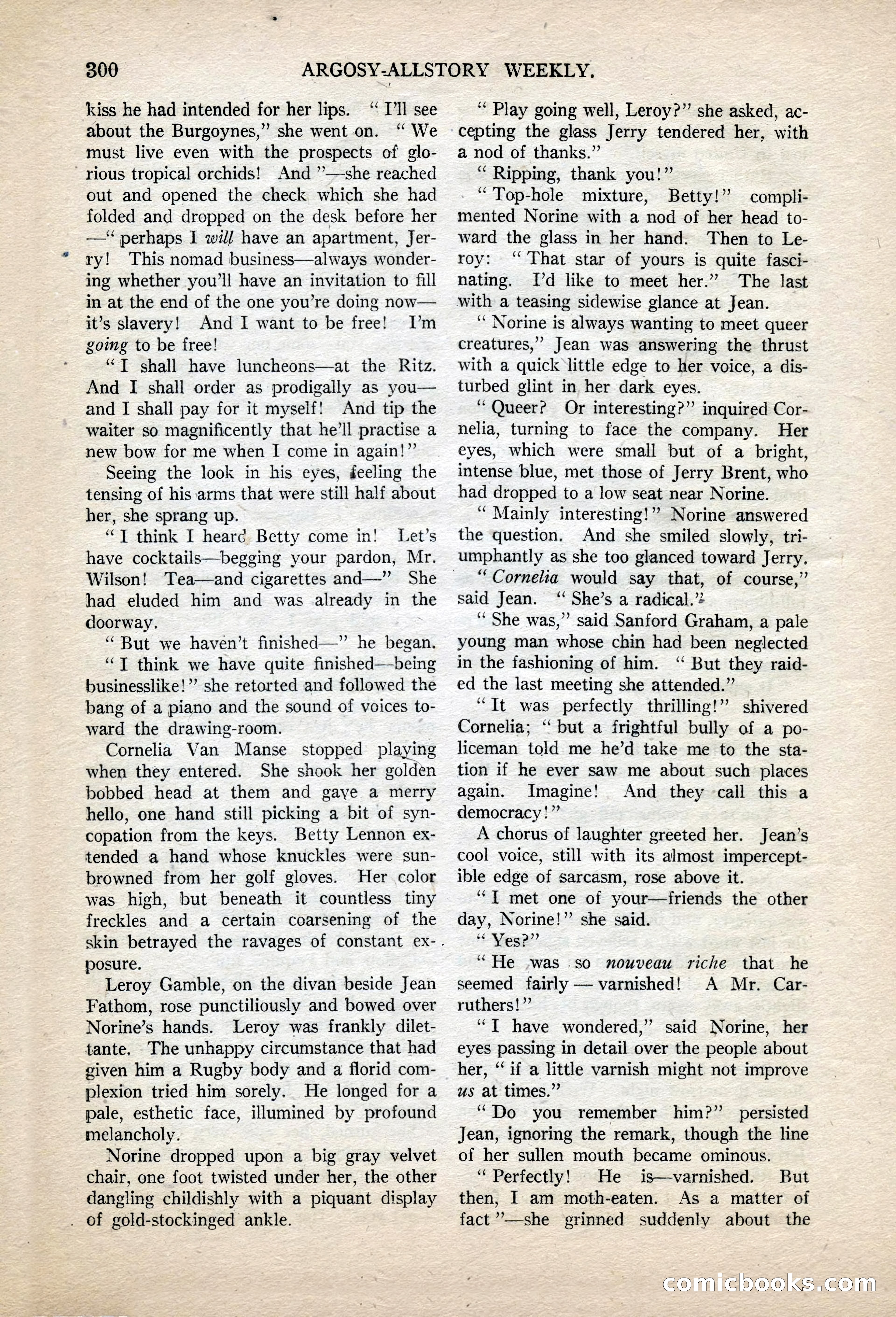 Argosy All-Story Weekly, November 13, 1920 — page 22 of 164