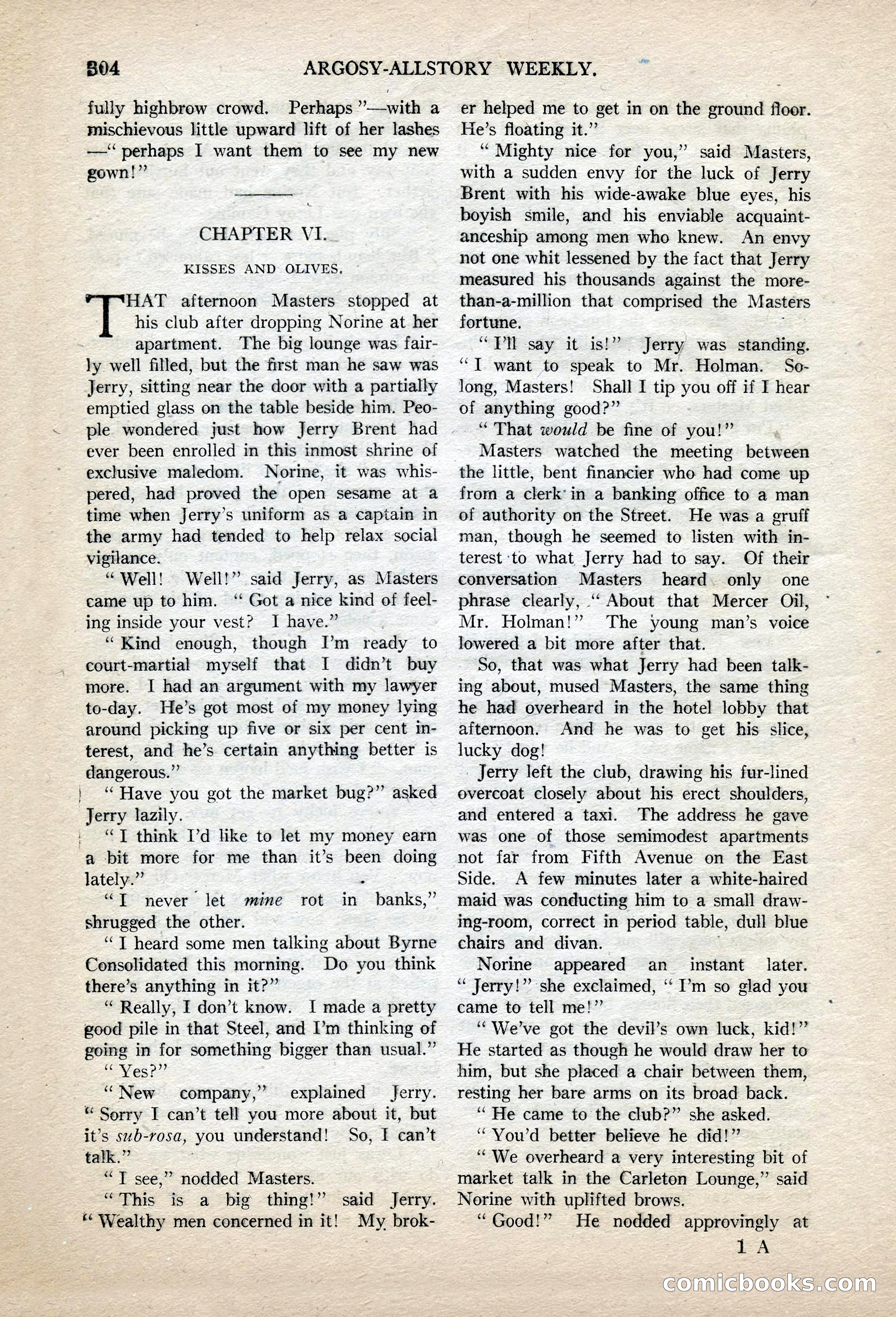 Argosy All-Story Weekly, November 13, 1920 — page 26 of 164