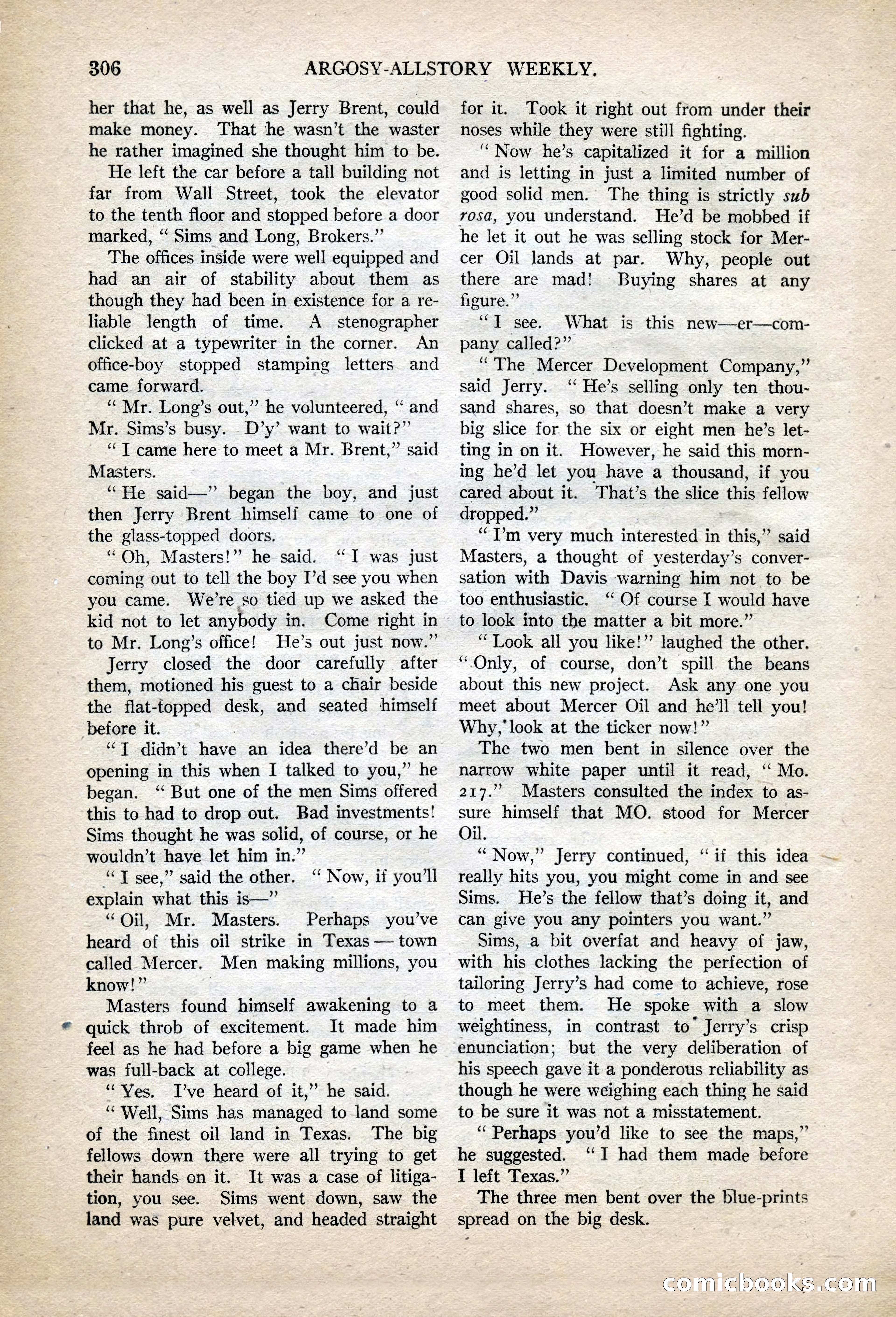 Argosy All-Story Weekly, November 13, 1920 — page 28 of 164