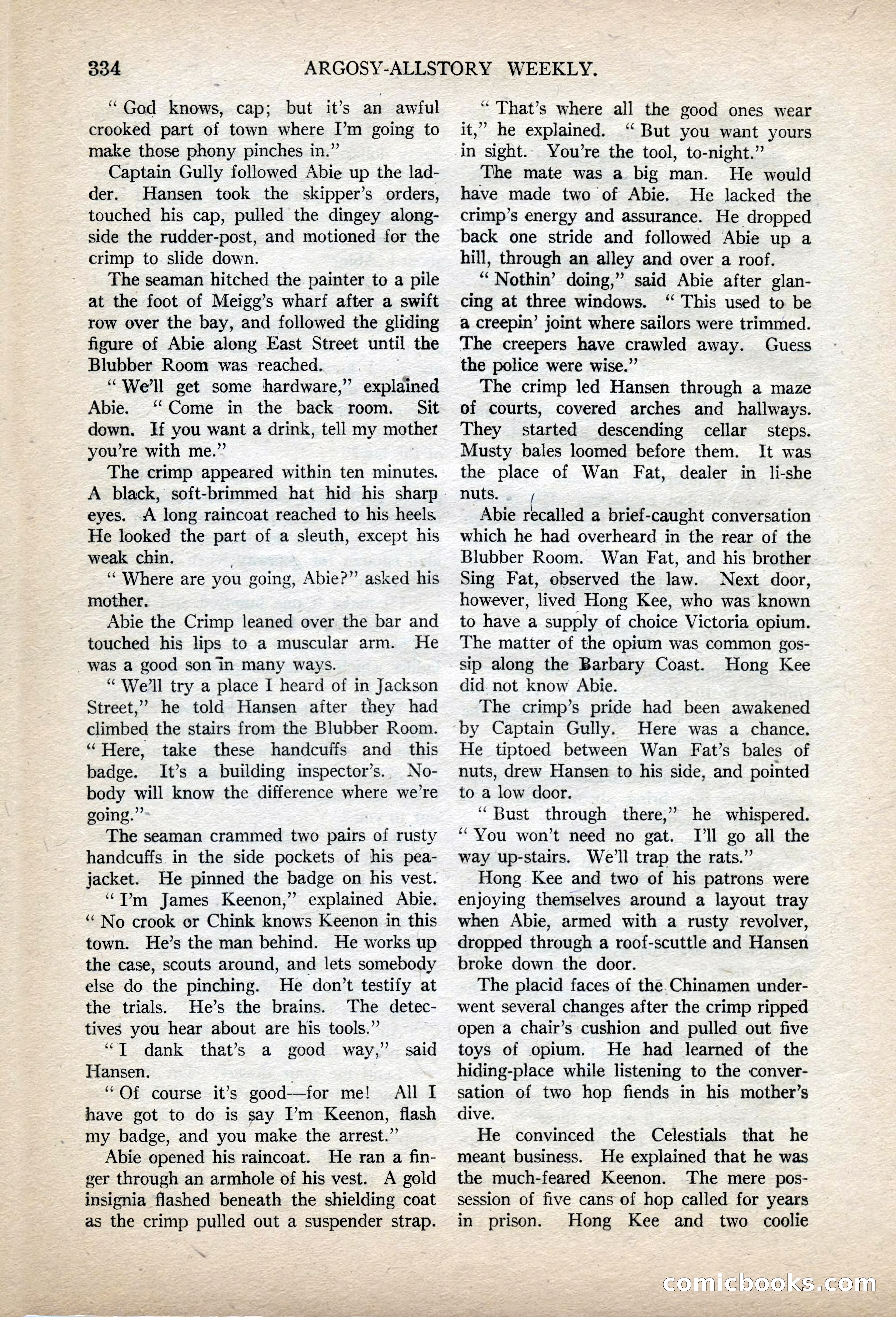 Argosy All-Story Weekly, November 13, 1920 — page 56 of 164