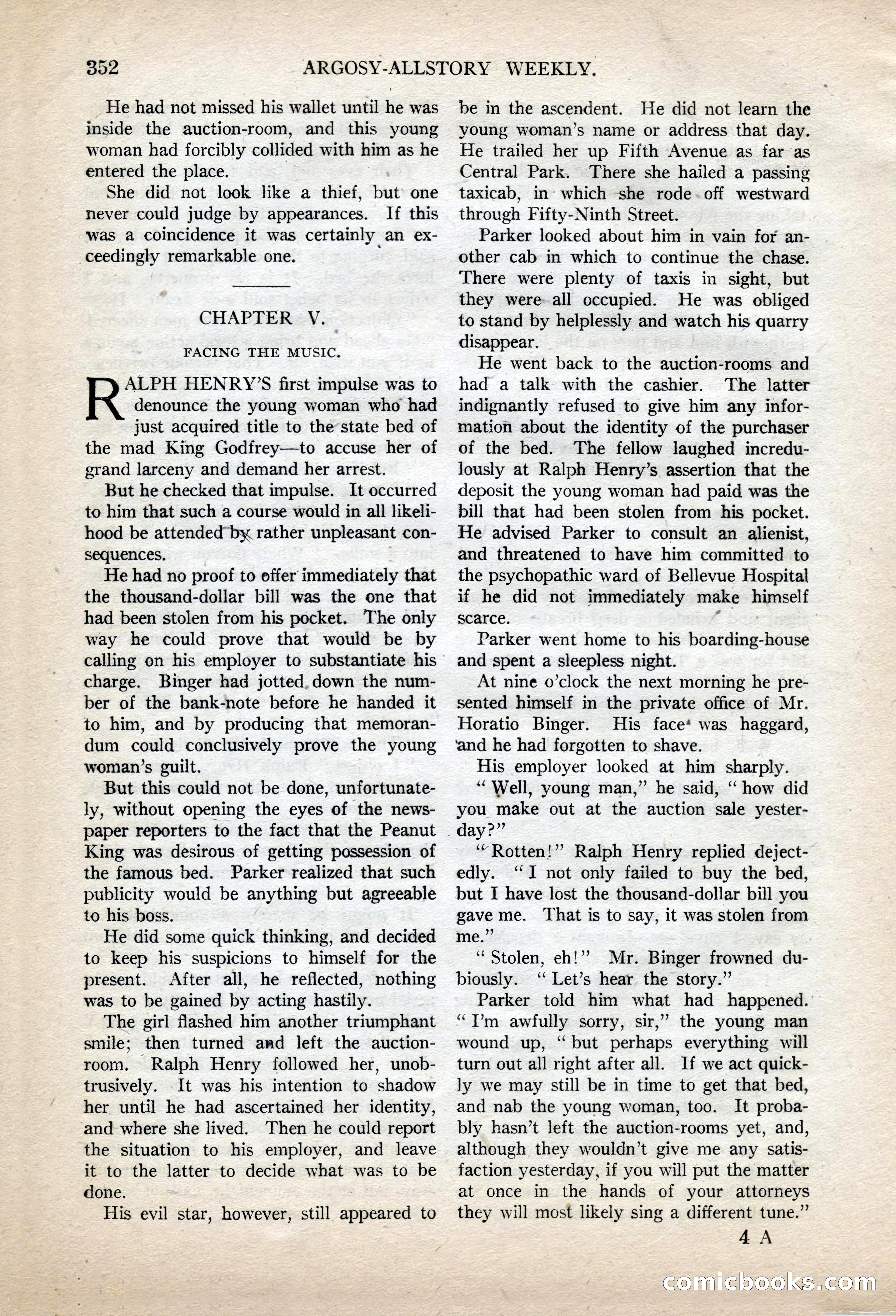 Argosy All-Story Weekly, November 13, 1920 — page 74 of 164