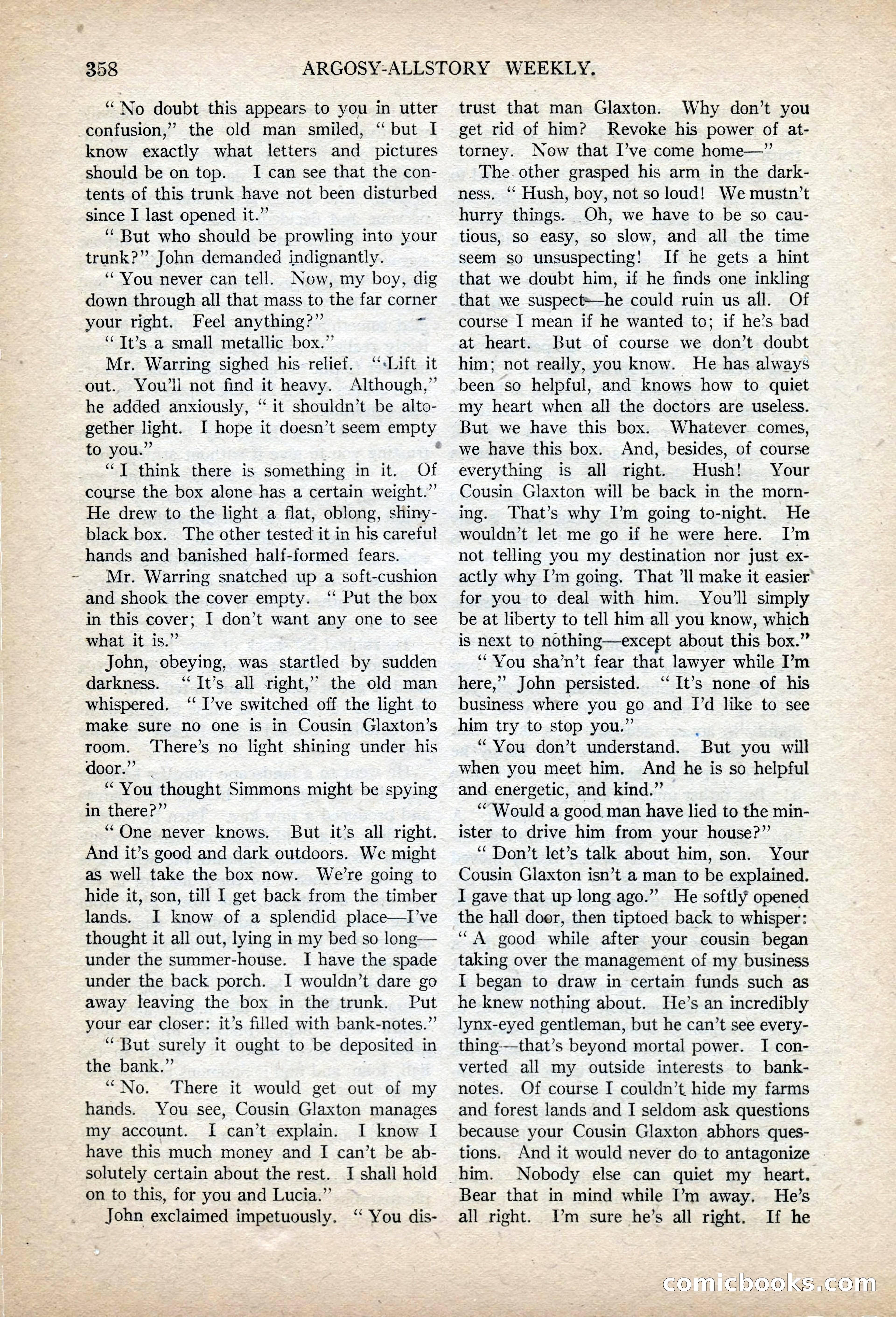 Argosy All-Story Weekly, November 13, 1920 — page 80 of 164