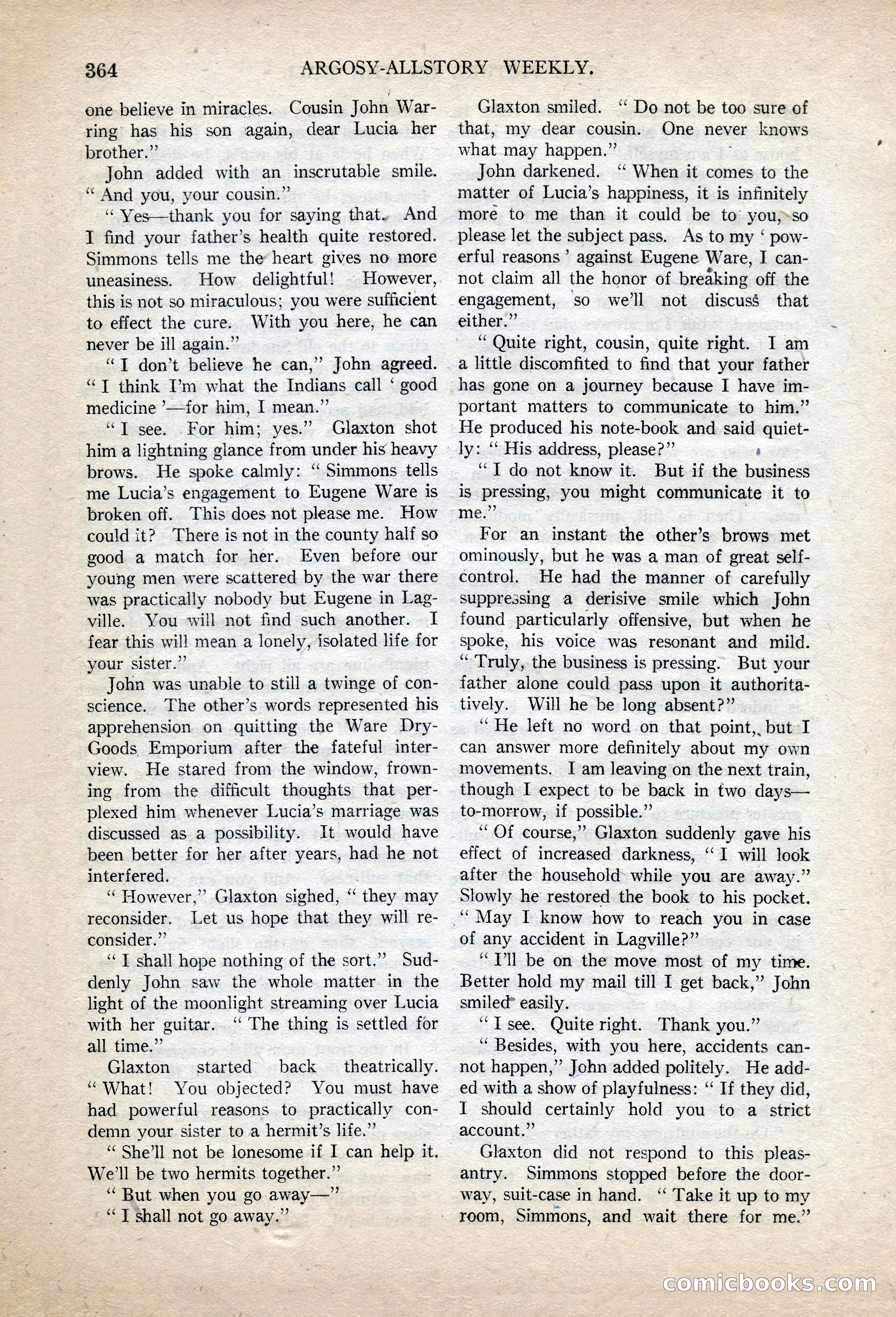 Argosy All-Story Weekly, November 13, 1920 — page 86 of 164