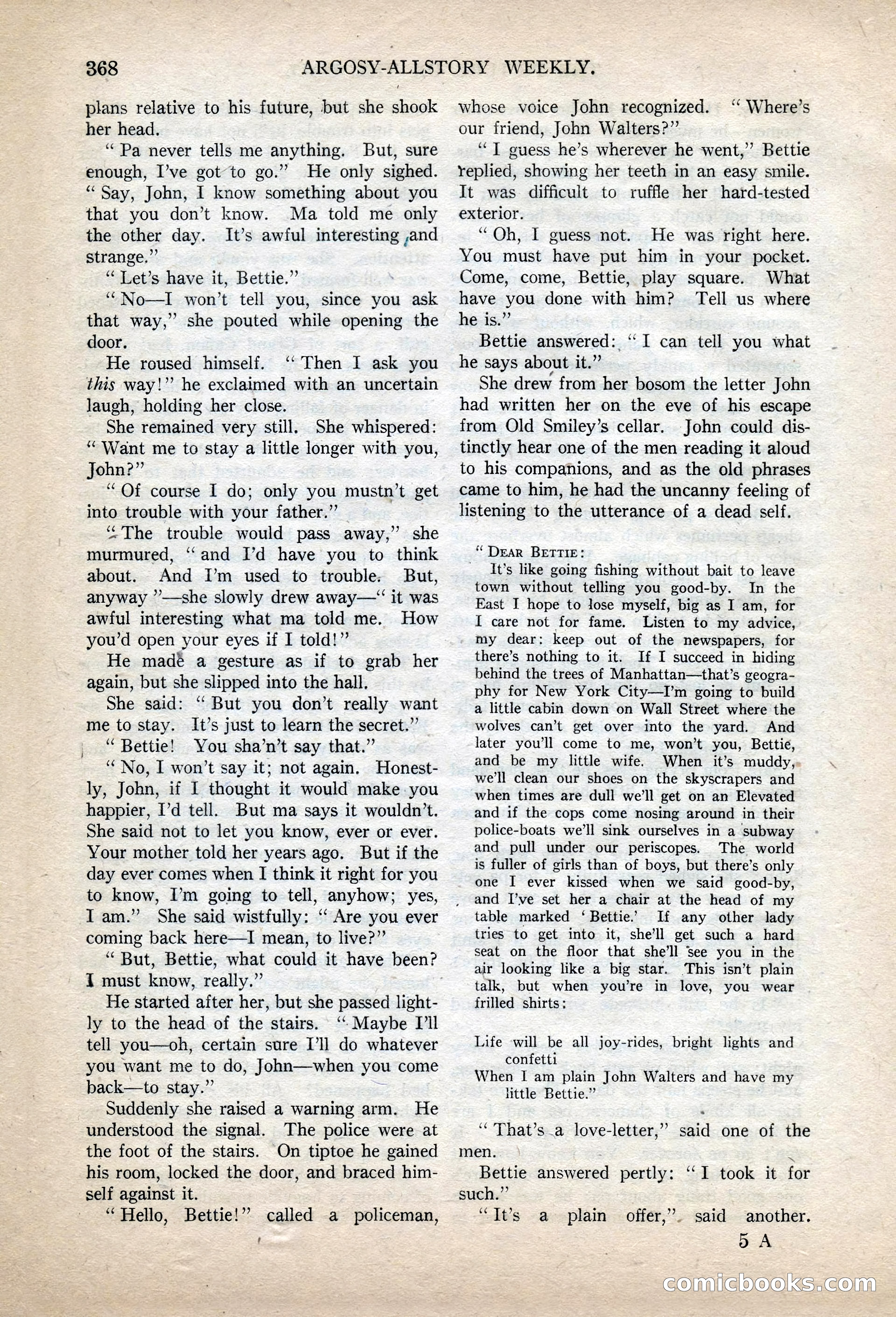 Argosy All-Story Weekly, November 13, 1920 — page 90 of 164