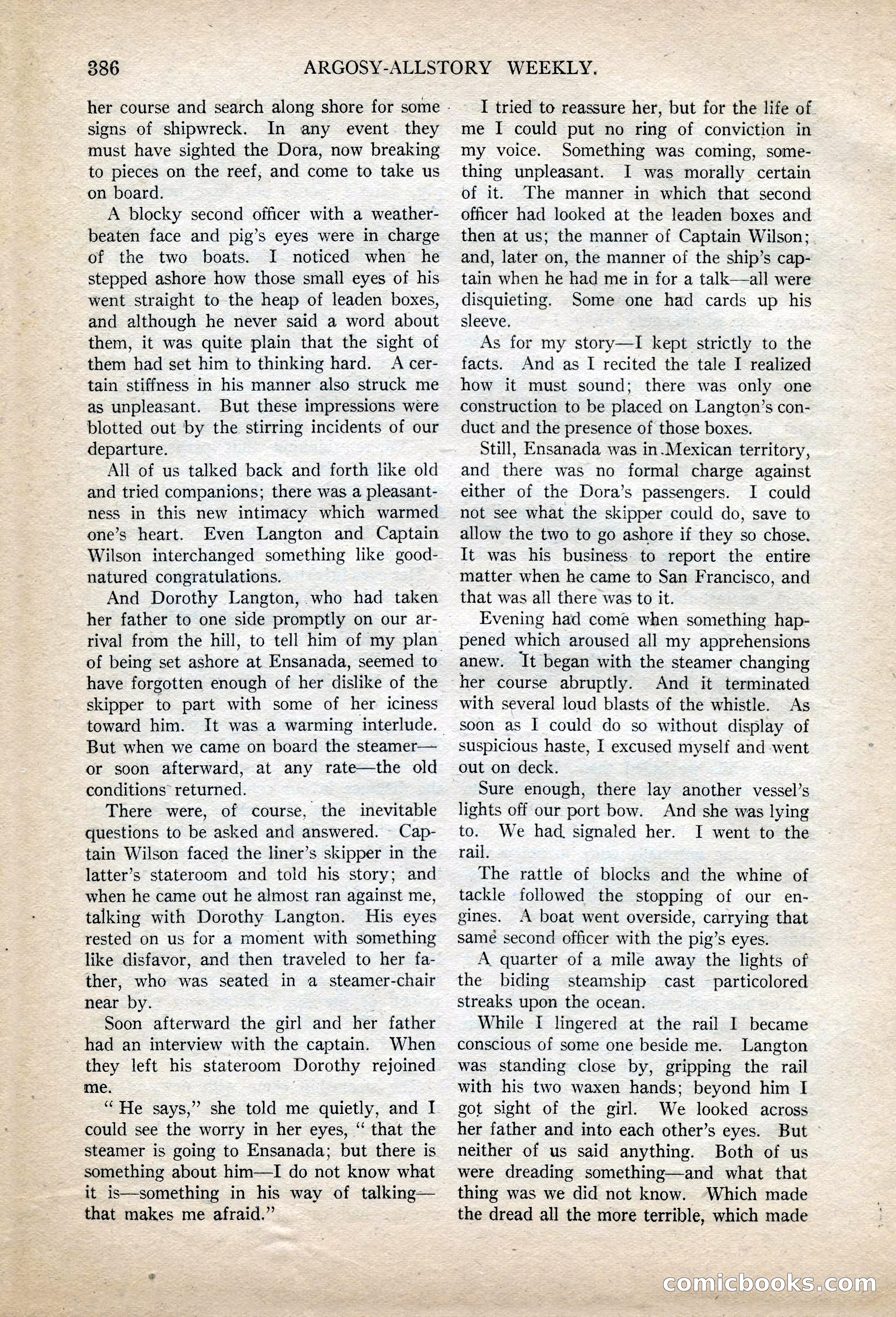 Argosy All-Story Weekly, November 13, 1920 — page 108 of 164