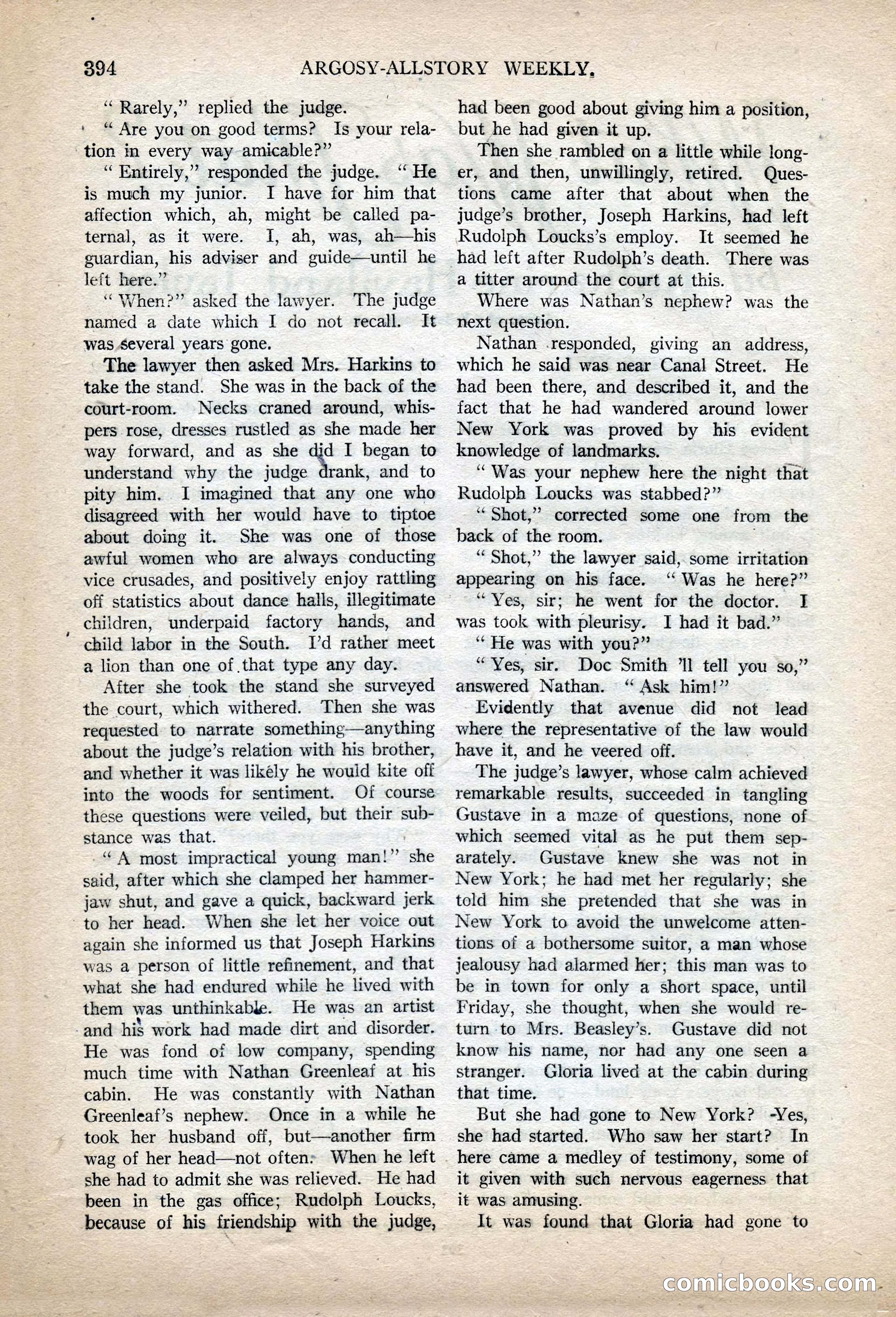 Argosy All-Story Weekly, November 13, 1920 — page 116 of 164