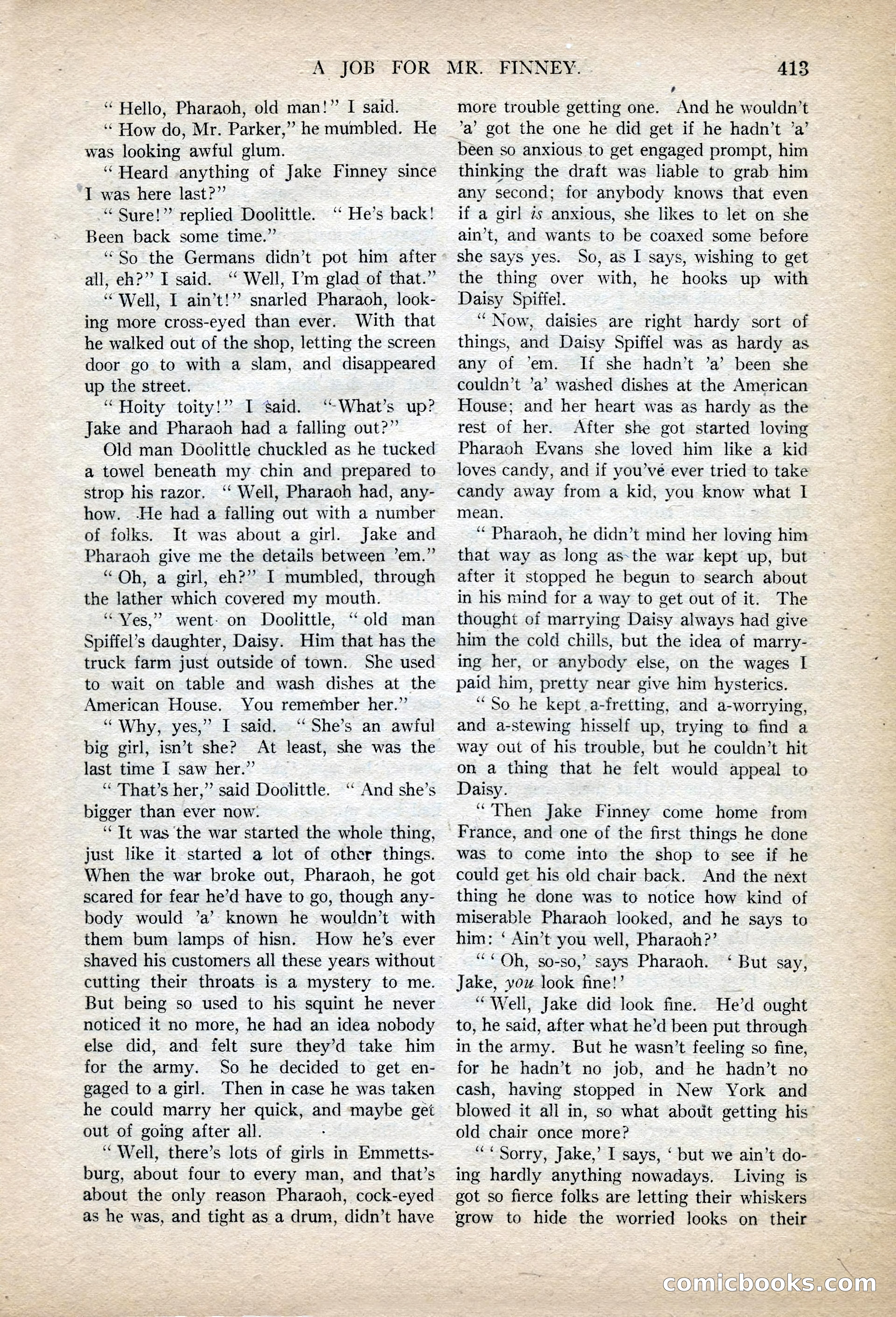 Argosy All-Story Weekly, November 13, 1920 — page 135 of 164