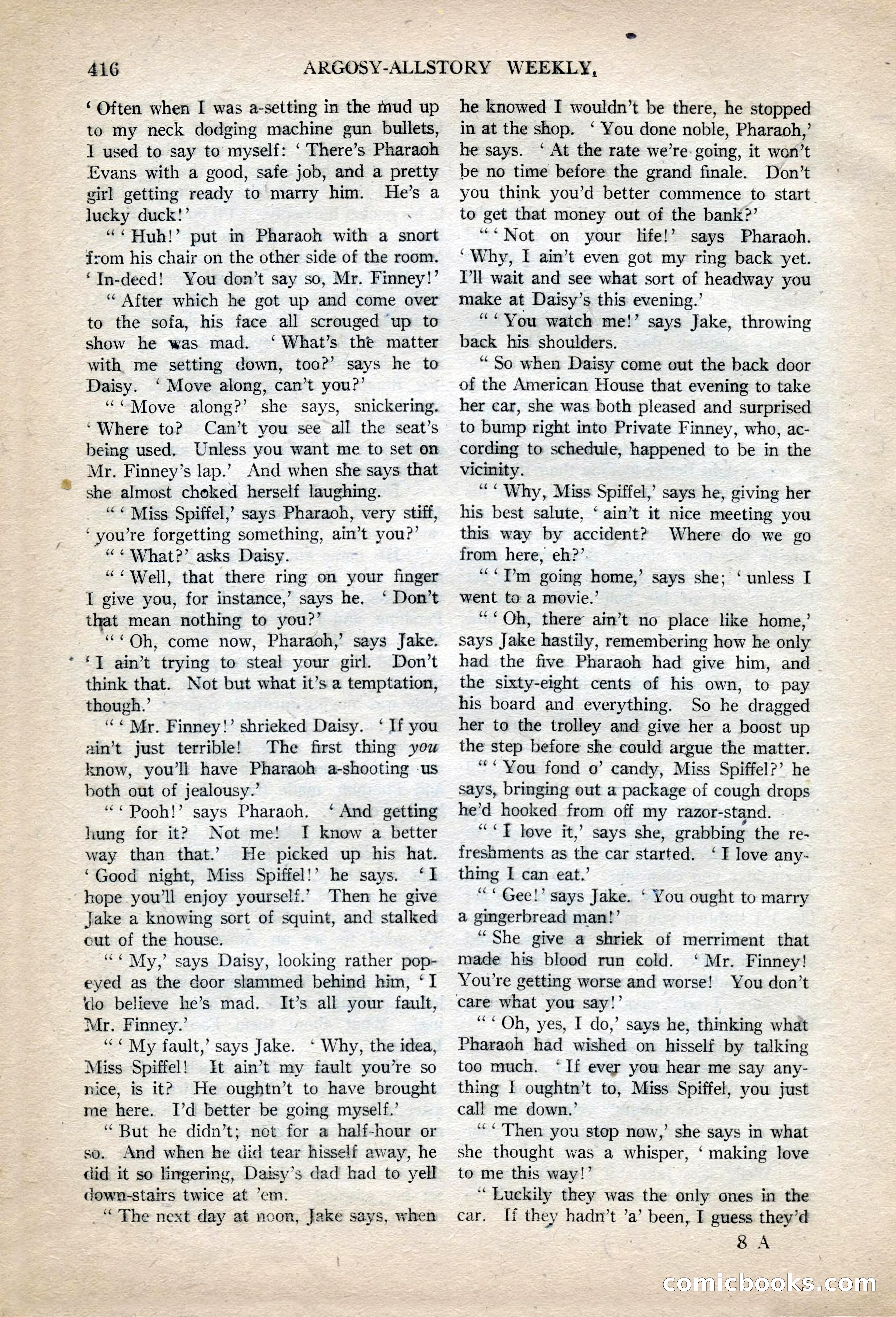 Argosy All-Story Weekly, November 13, 1920 — page 138 of 164